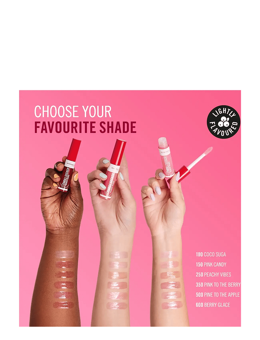 Rimmel - Thrill Seeker Lip Gloss 350 Pink to the berry 10.00 ML - makeup - 350 pink to the berry - 4