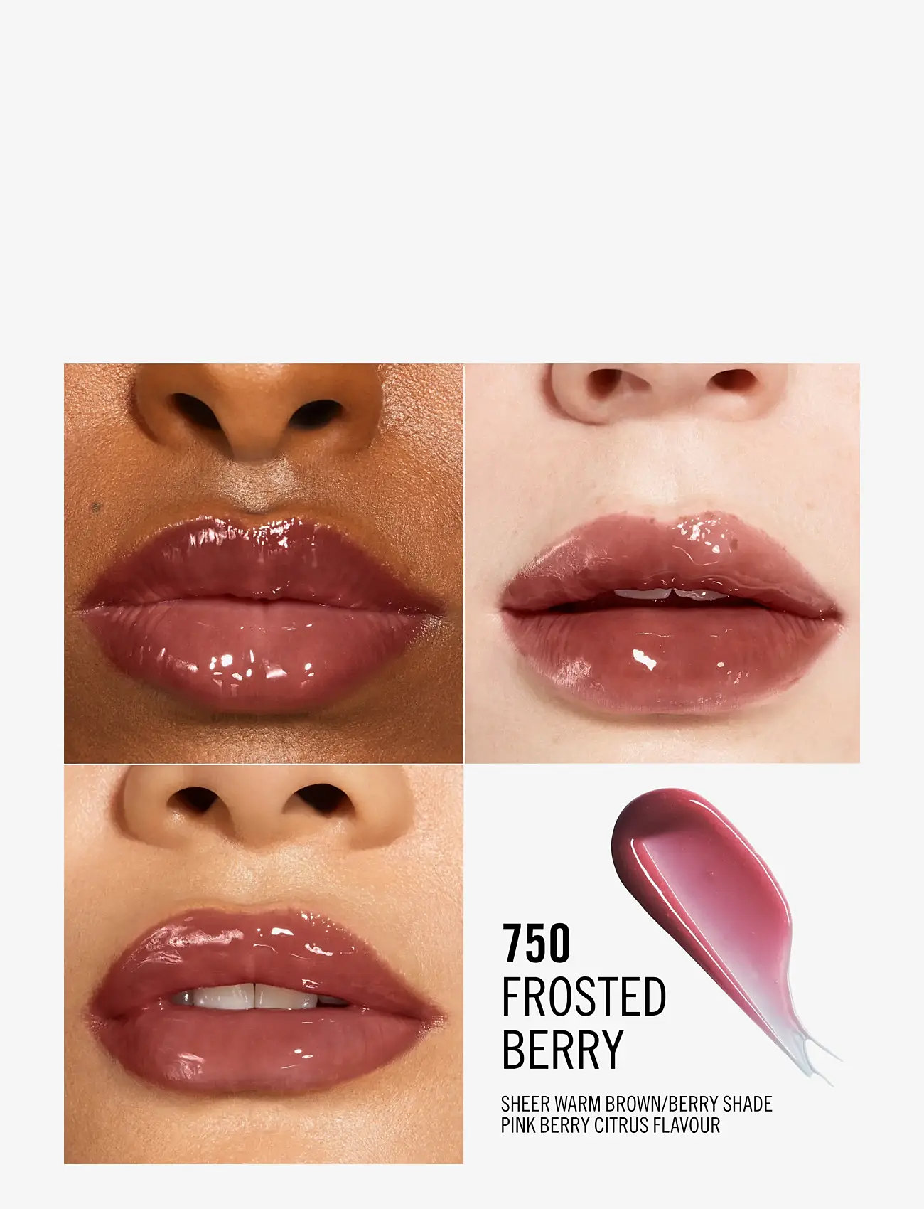 Rimmel - Thrill Seeker Lip Gloss Frosted  berry 750 10.00 ML - smink - frosted  berry 750 - 4