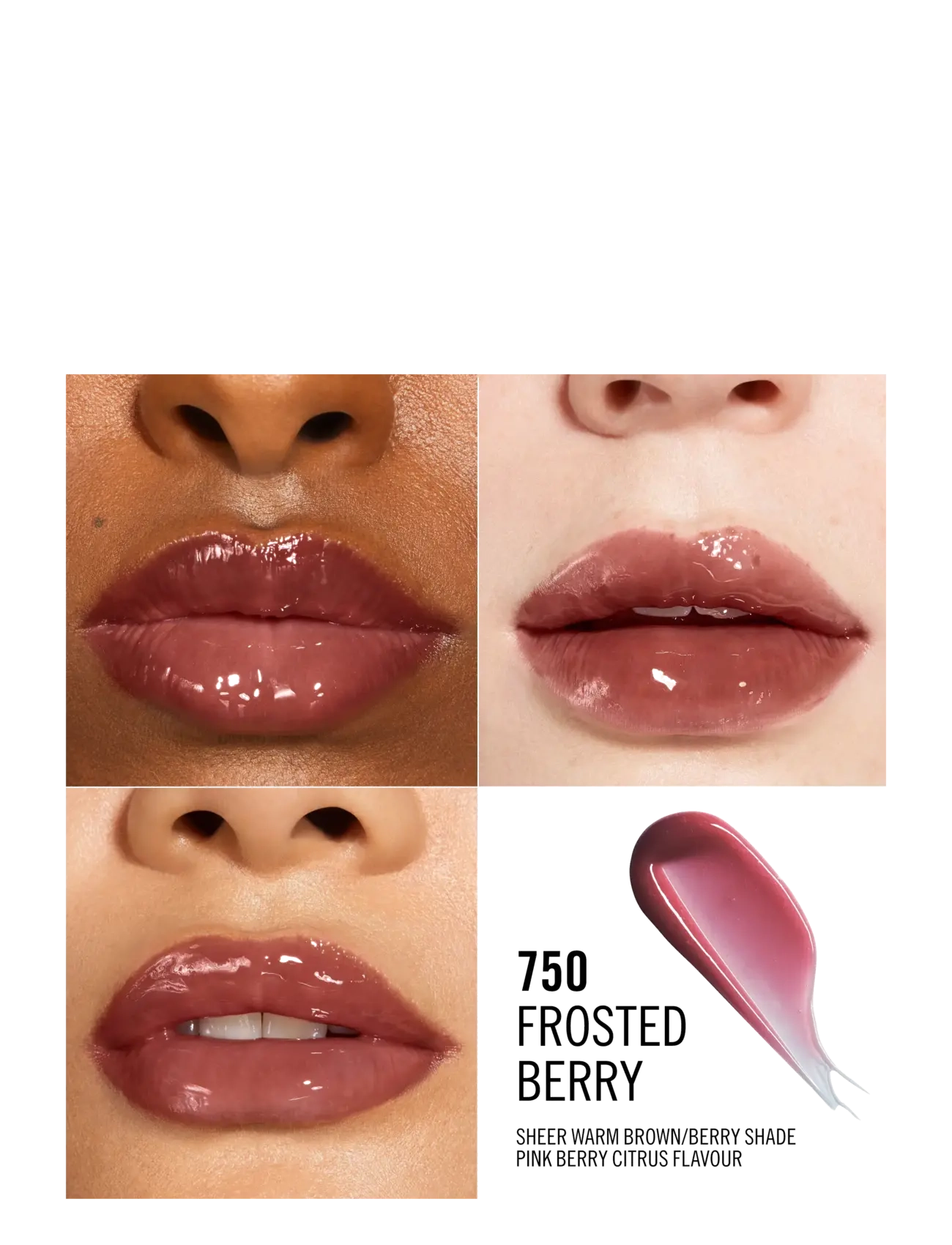 Rimmel - Thrill Seeker Lip Gloss Frosted  berry 750 10.00 ML - smink - frosted  berry 750 - 4