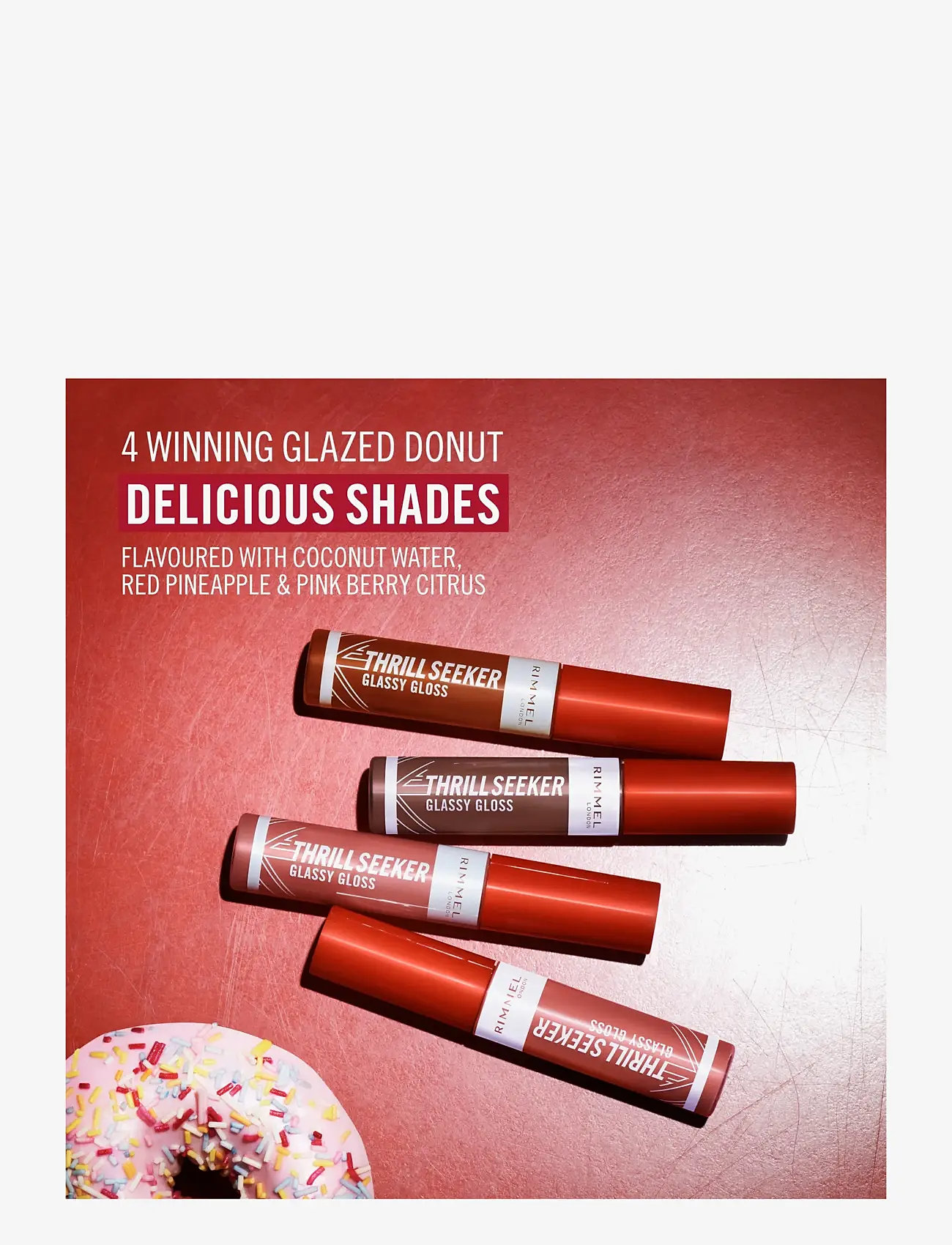 Rimmel - Thrill Seeker Lip Gloss Frosted  berry 750 10.00 ML - smink - frosted  berry 750 - 5