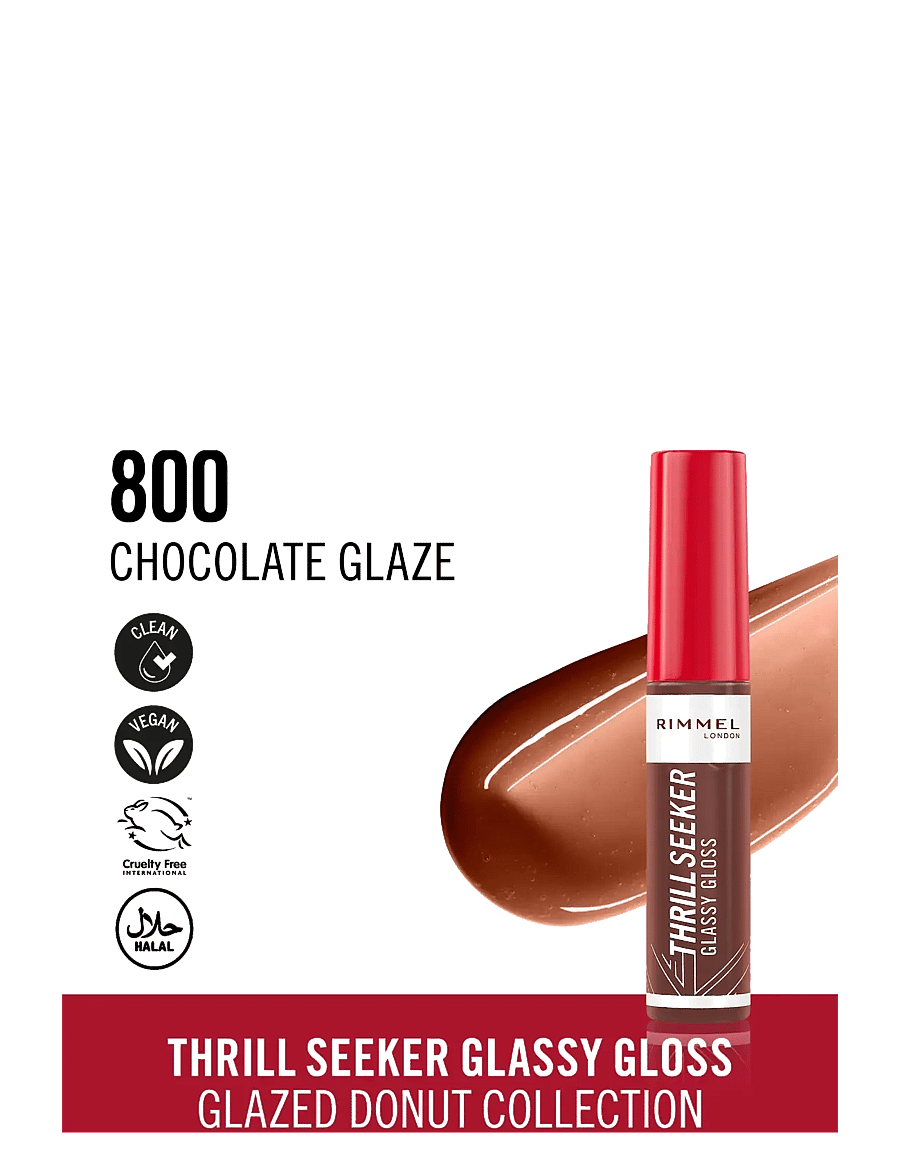Rimmel - Thrill Seeker Lip Gloss Chocolate glaze 800 10.00 ML - smink - chocolate glaze 800 - 1