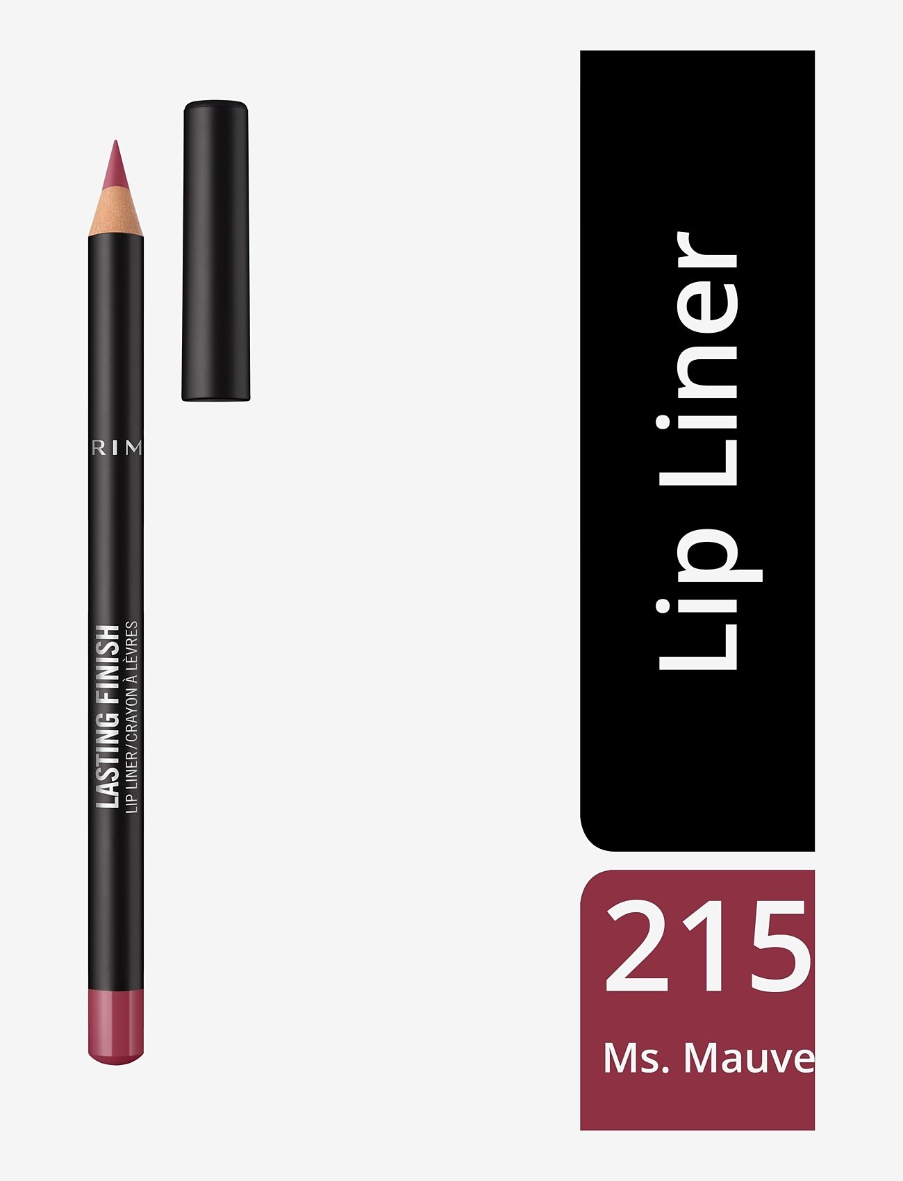 Rimmel - RIMMEL Lip Liner 215 Ms. Mauve - bliv klar til date night - 215 ms. mauve - 1
