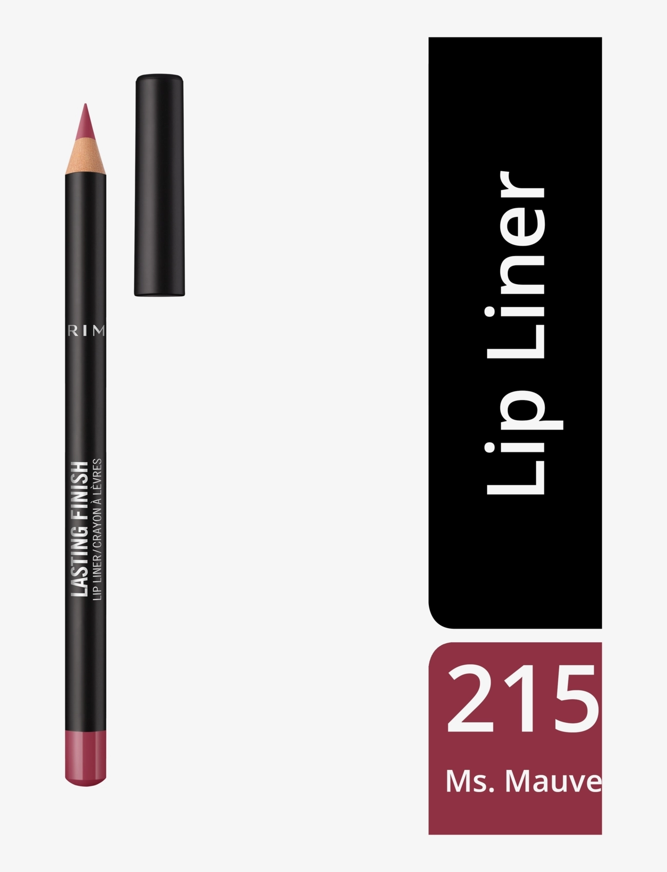 Rimmel - RIMMEL Lip Liner 215 Ms. Mauve - bliv klar til date night - 215 ms. mauve - 1