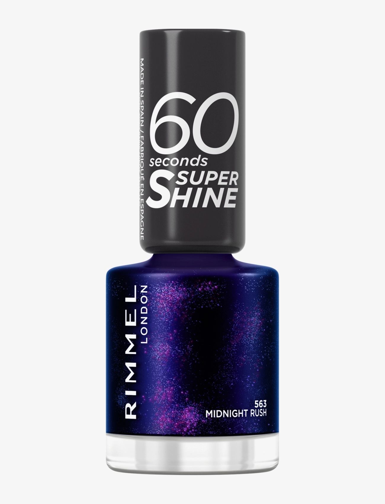 Rimmel 60 Seconds Nail Polish 563 Midnight Rush, Neglelak, Lila, Str: 8 ML