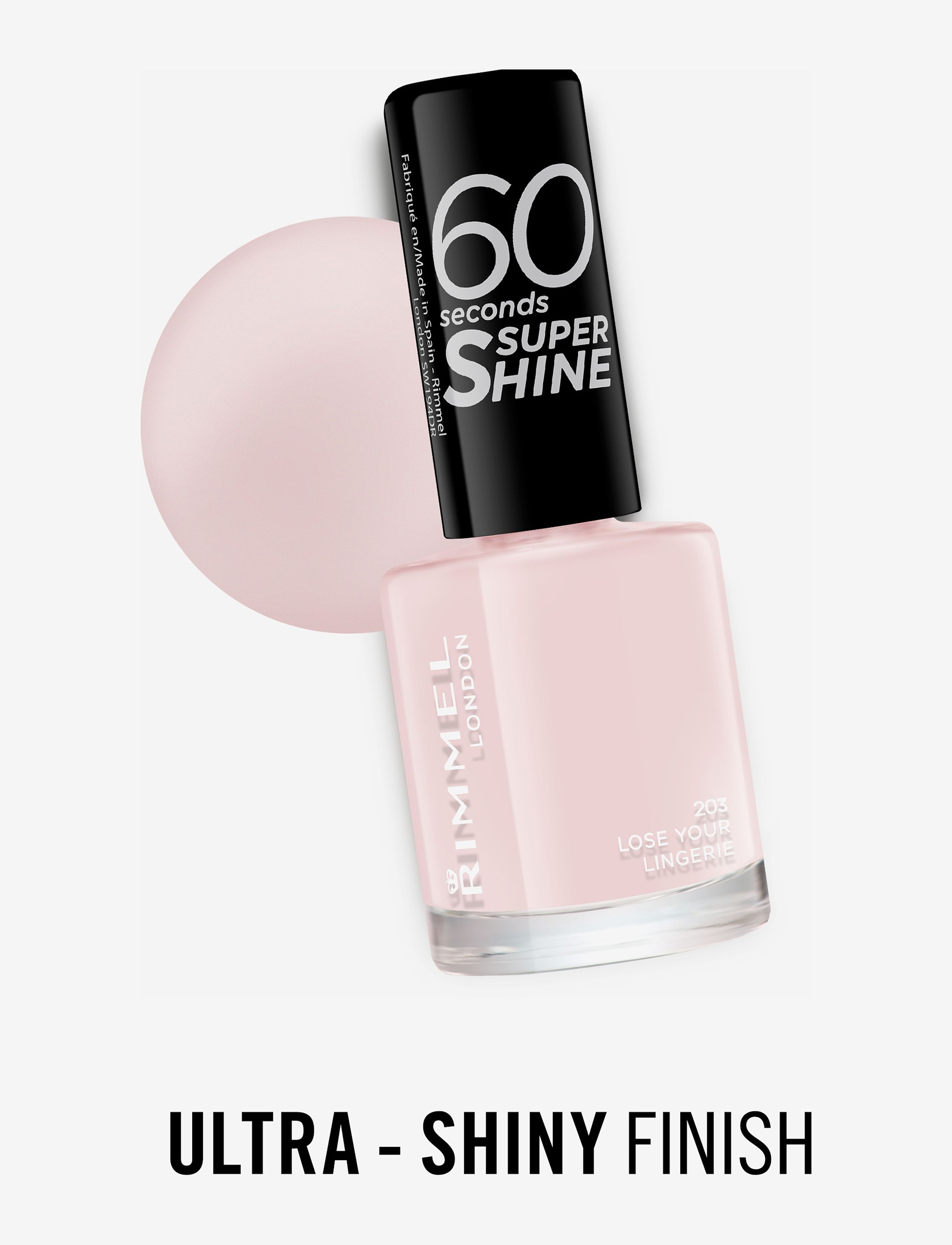 Rimmel - RIMMEL 60 Seconds Nail Polish - klar for date night - 203 loose your lingerie - 5