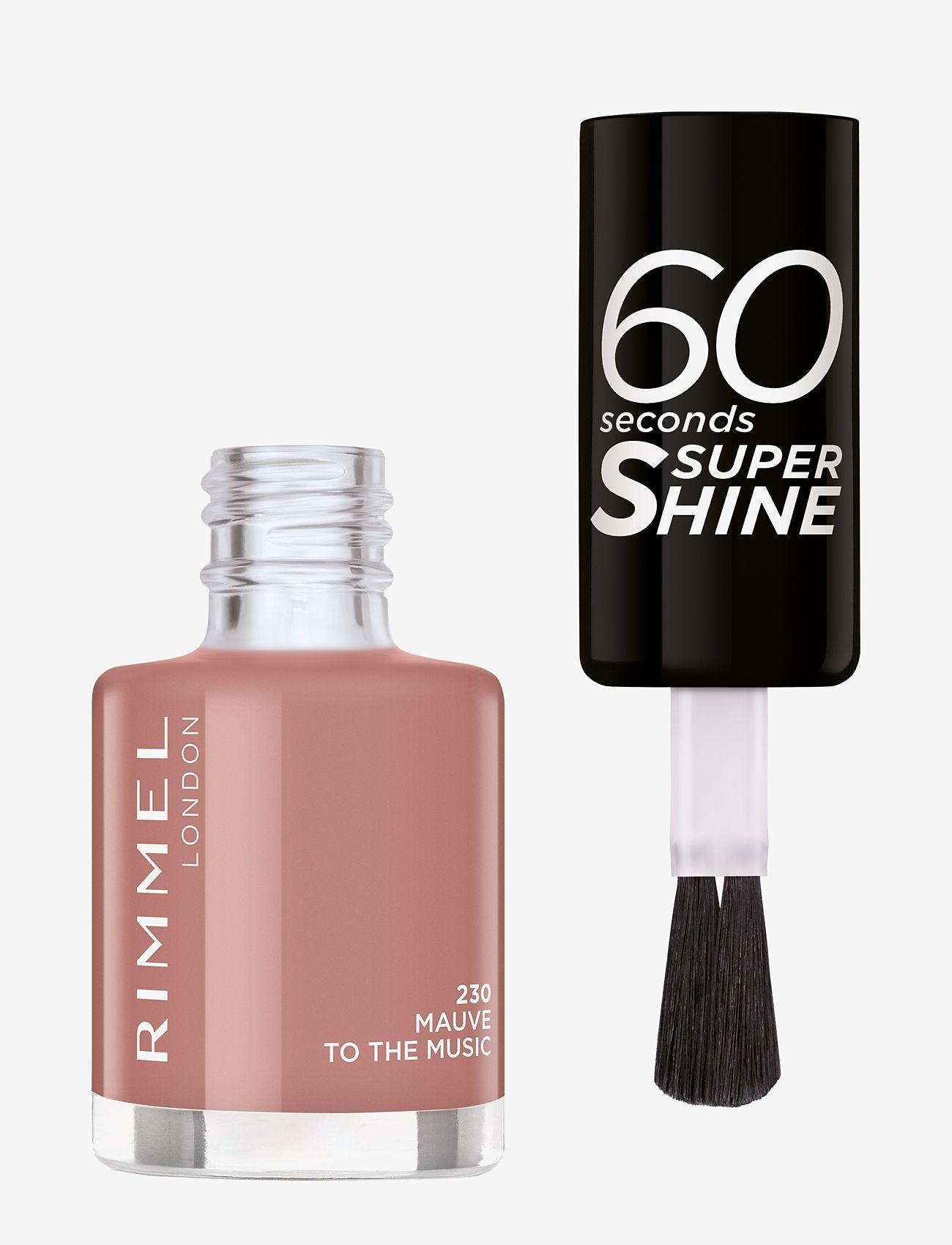 Rimmel 60 Seconds Nail Polish 230 Mauve to the music - Nagellack - 230 MAUVE TO THE MUSIC / pink/rose
