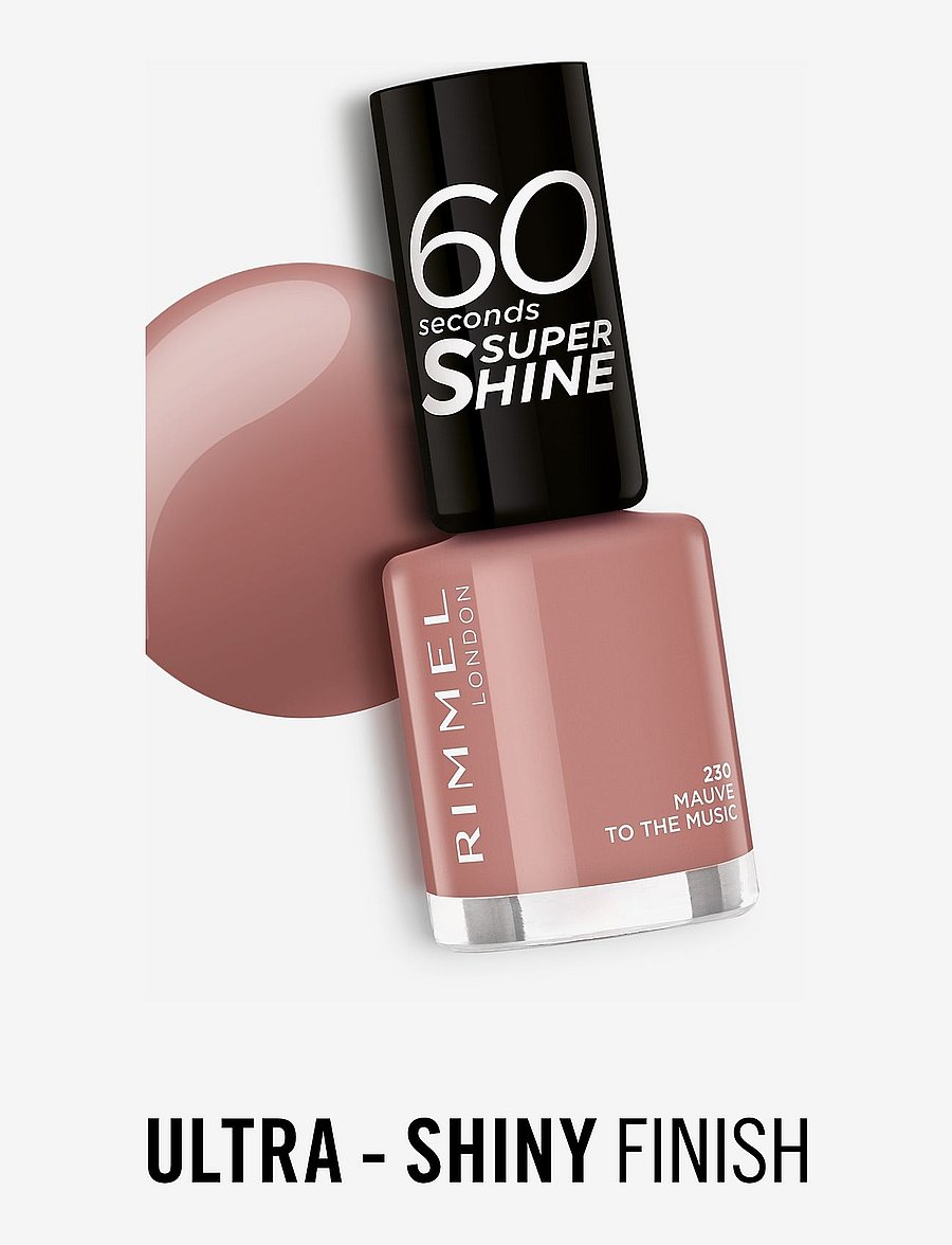 Rimmel - 60 Seconds Nail Polish 230 Mauve to the music - makeup - 230 mauve to the music - 4