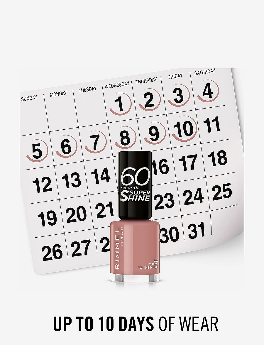 Rimmel - 60 Seconds Nail Polish 230 Mauve to the music - makeup - 230 mauve to the music - 5