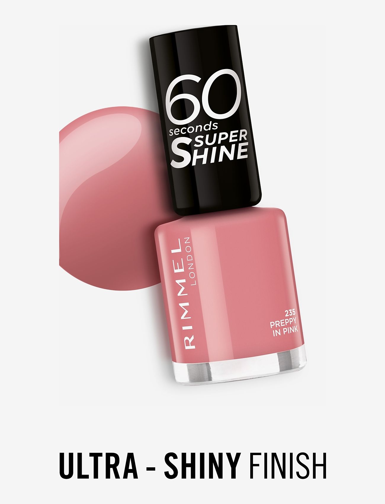 Rimmel - 60 Seconds Nail Polish 235 Preppy in pink - bliv klar til date night - 235 preppy in pink - 4
