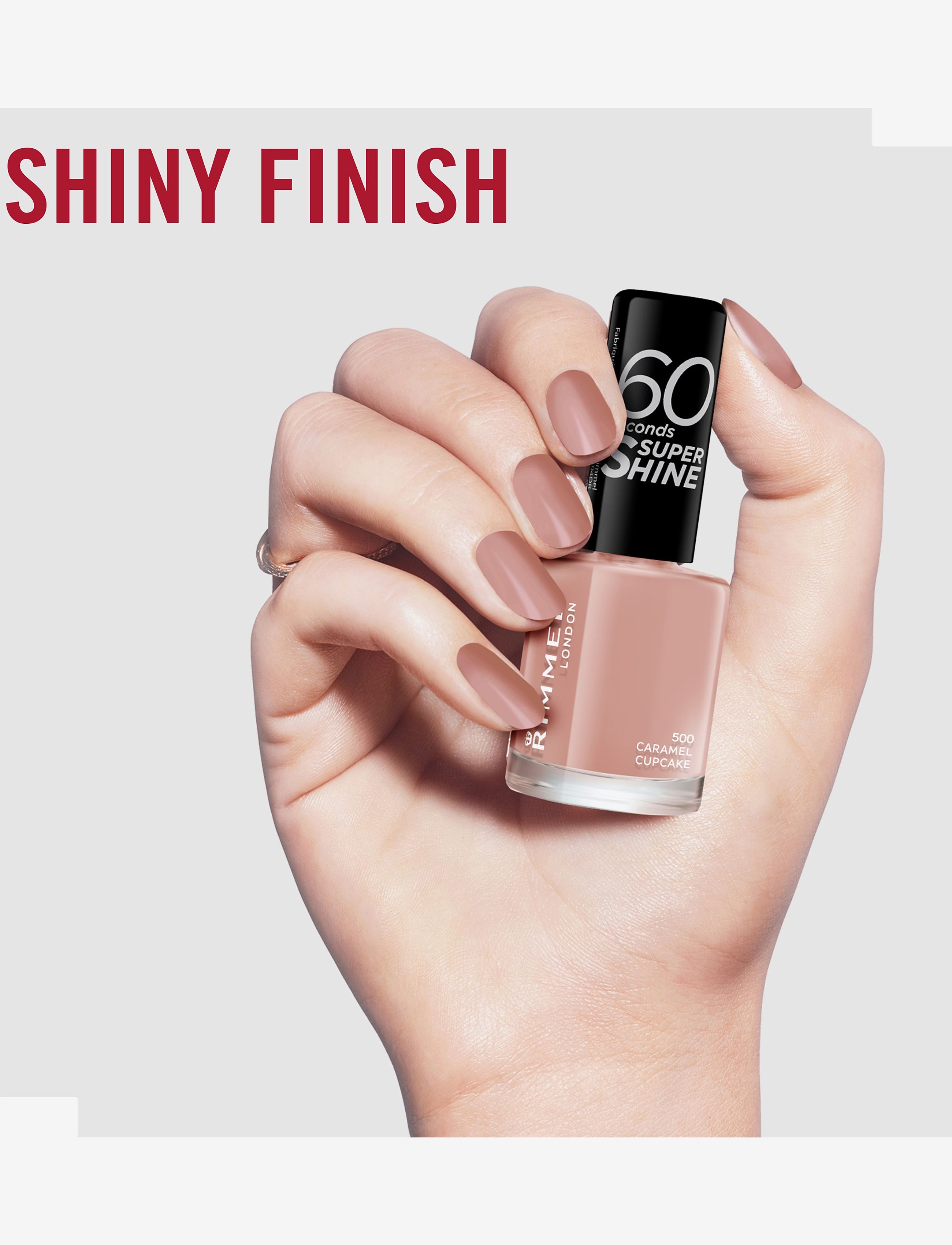 Rimmel - RIMMEL 60 Seconds Nail Polish - redo för date night - 500 caramel cupcake - 3
