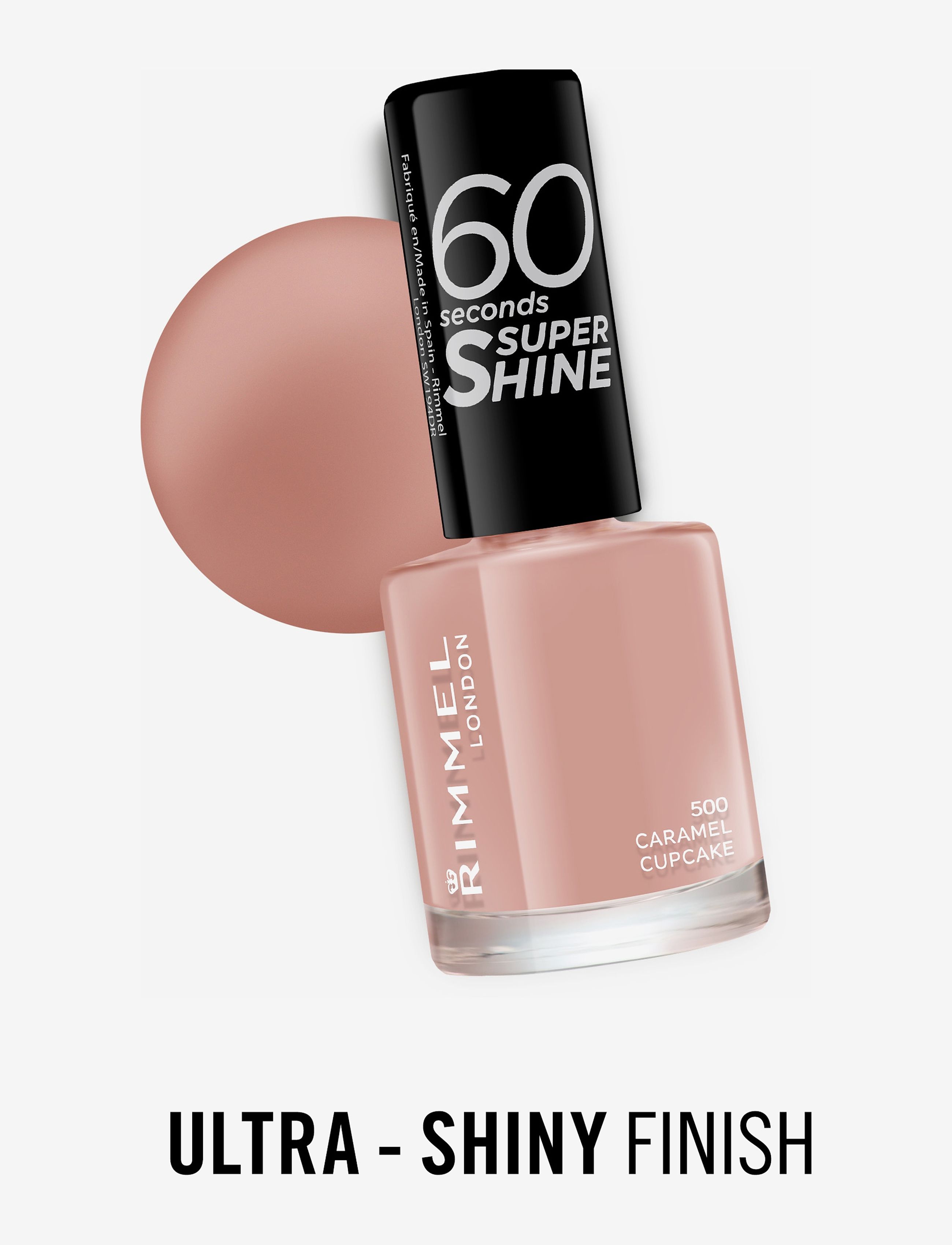 Rimmel - RIMMEL 60 Seconds Nail Polish - redo för date night - 500 caramel cupcake - 4