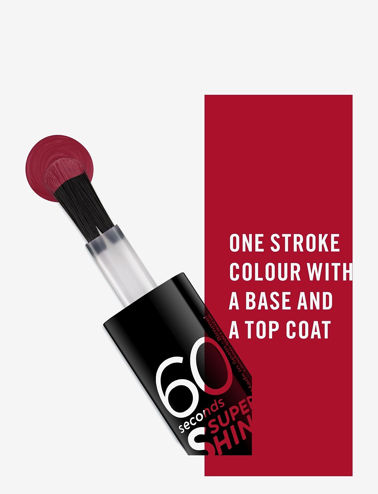 Rimmel - 60 Seconds Nail Polish 710 Oh my chery - bliv klar til date night - 710 oh my chery - 3