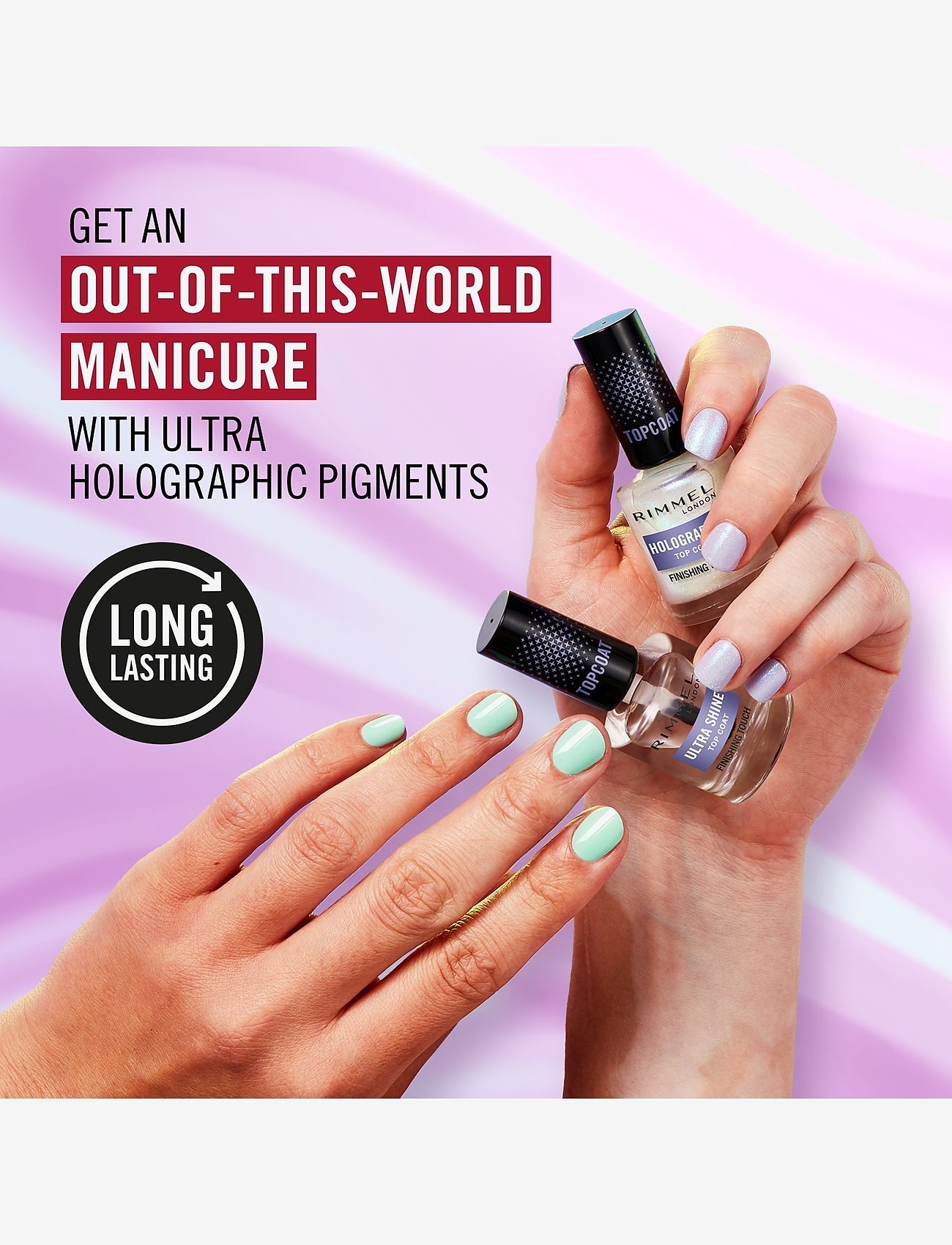 Rimmel - RIMMEL Top Coat Top coat holographic - bliv klar til date night - top coat holographic - 4