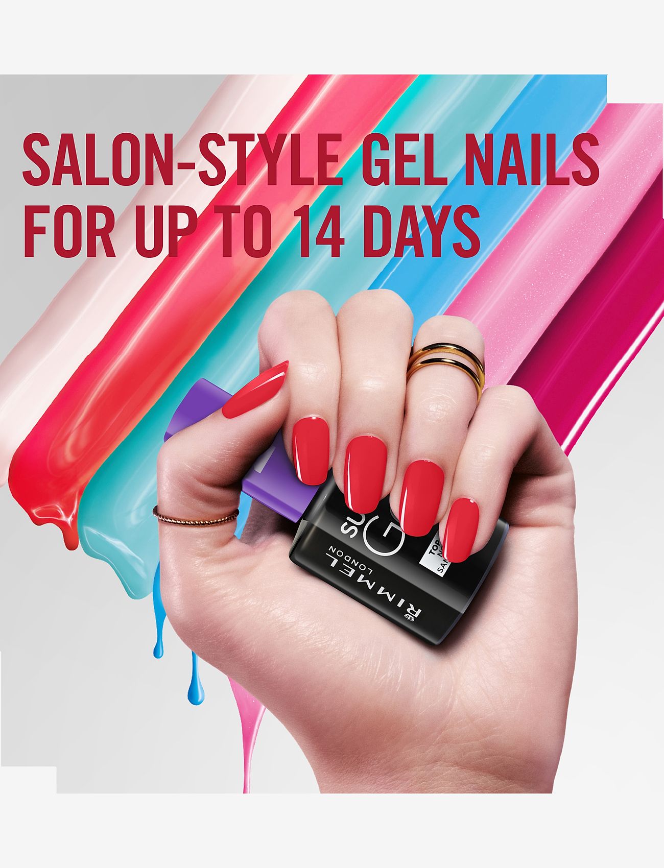 Rimmel - RIMMEL Super Gel Nail Polish Top Coat - bliv klar til date night - no colour - 5