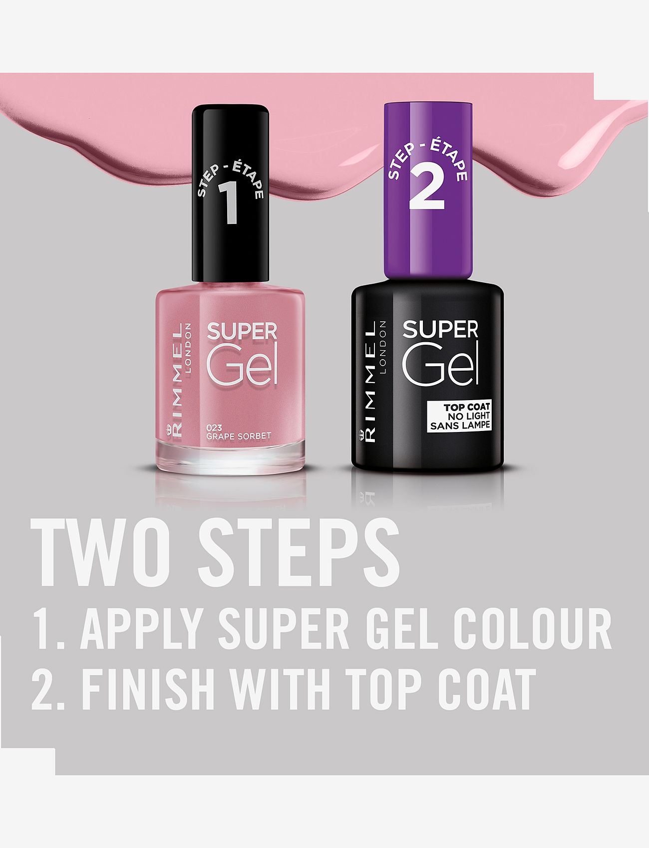 Rimmel - RIMMEL Super Gel Nail Polish - makeup - 023 grape sorbet - 4
