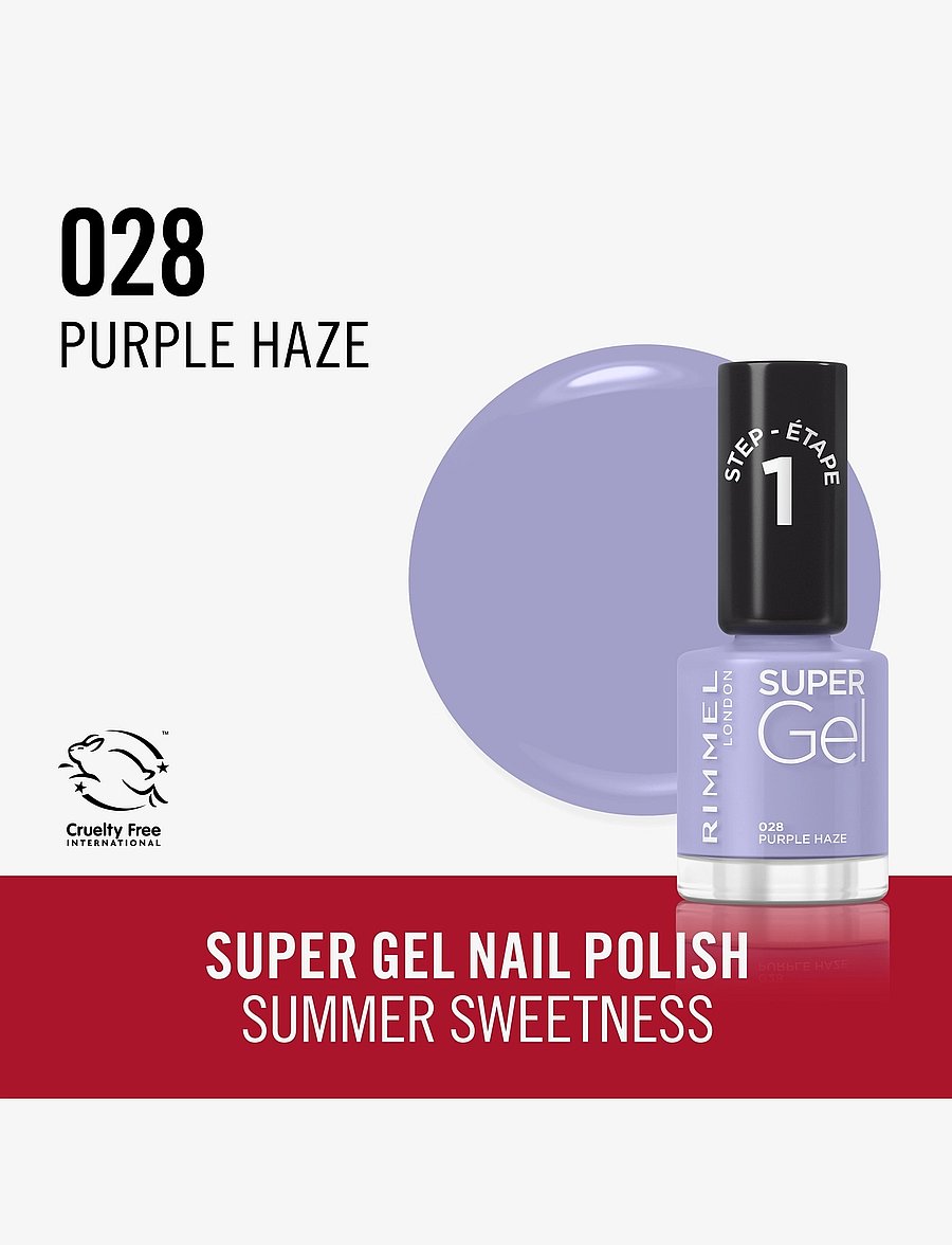 Rimmel - RIMMEL Super Gel Nail Polish 028 Purple haze - smink - 028 purple haze - 1