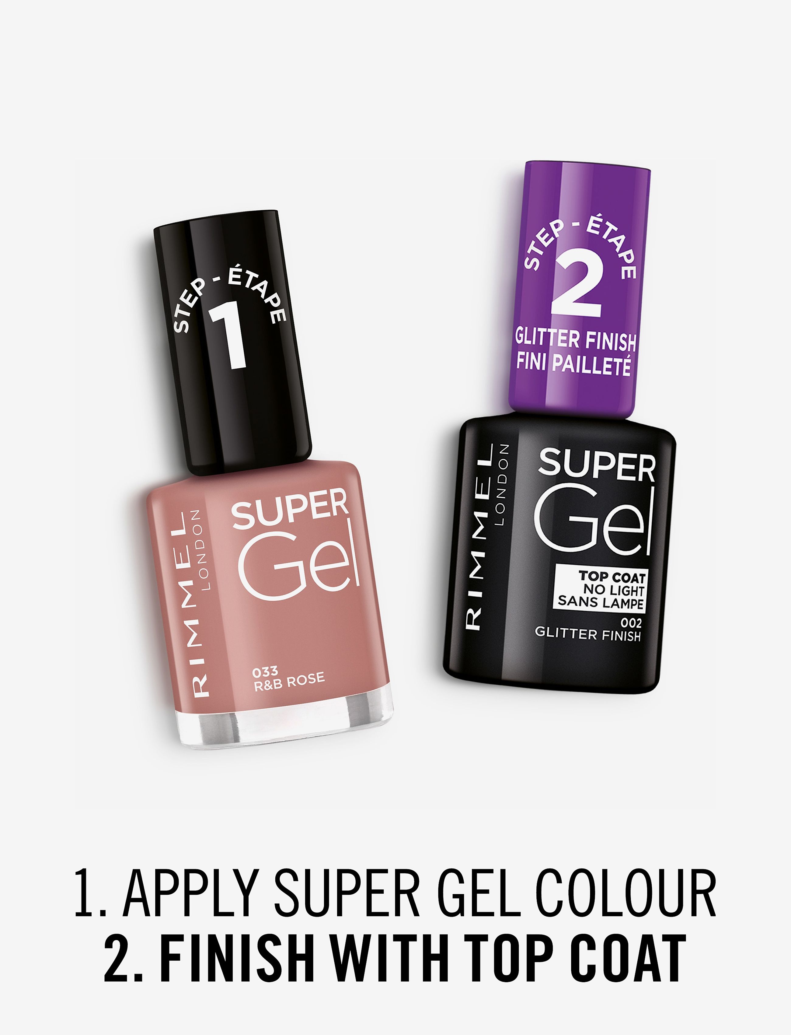 Rimmel - RIMMEL Super Gel Nail Polish - makeup - 033 r&b rose - 4