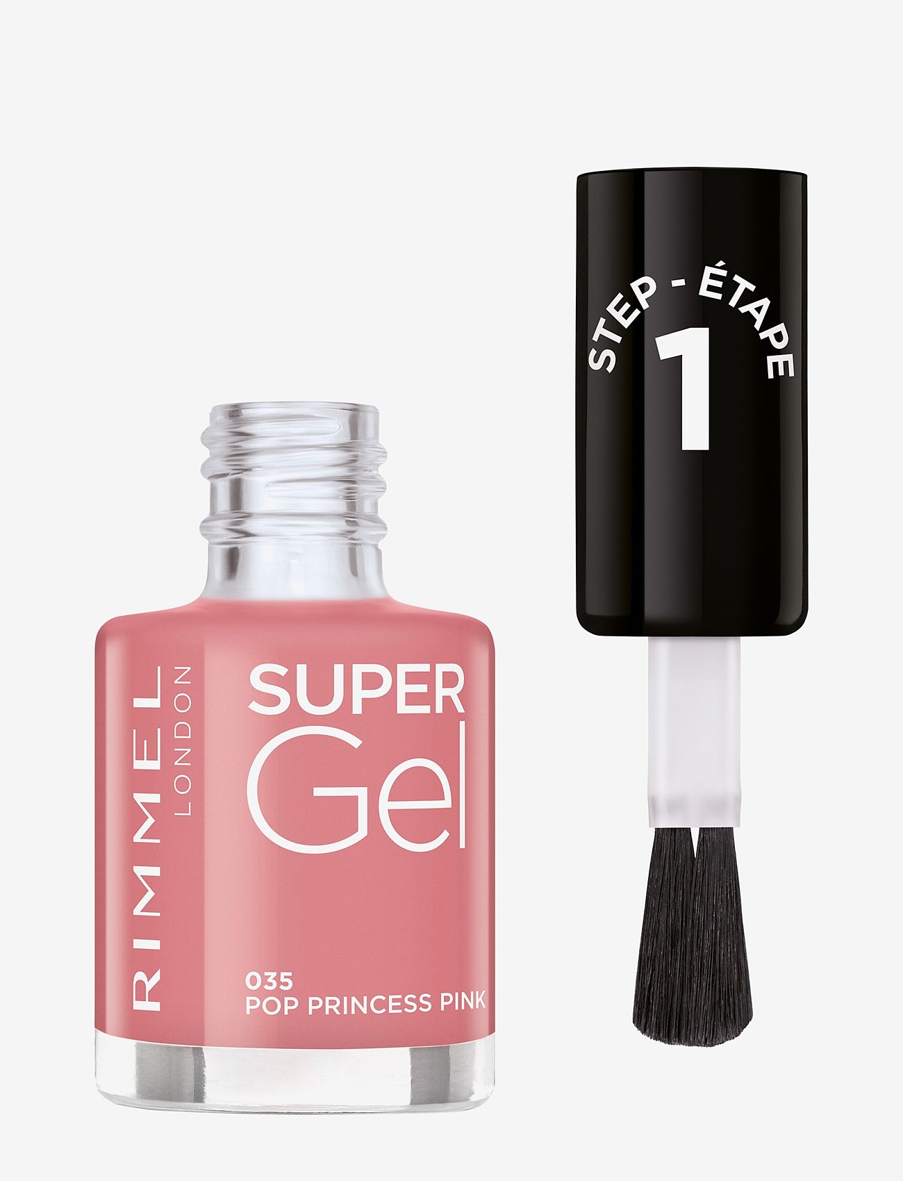 Rimmel - RIMMEL Super Gel Nail Polish - smink - 035 pop princess pink - 1