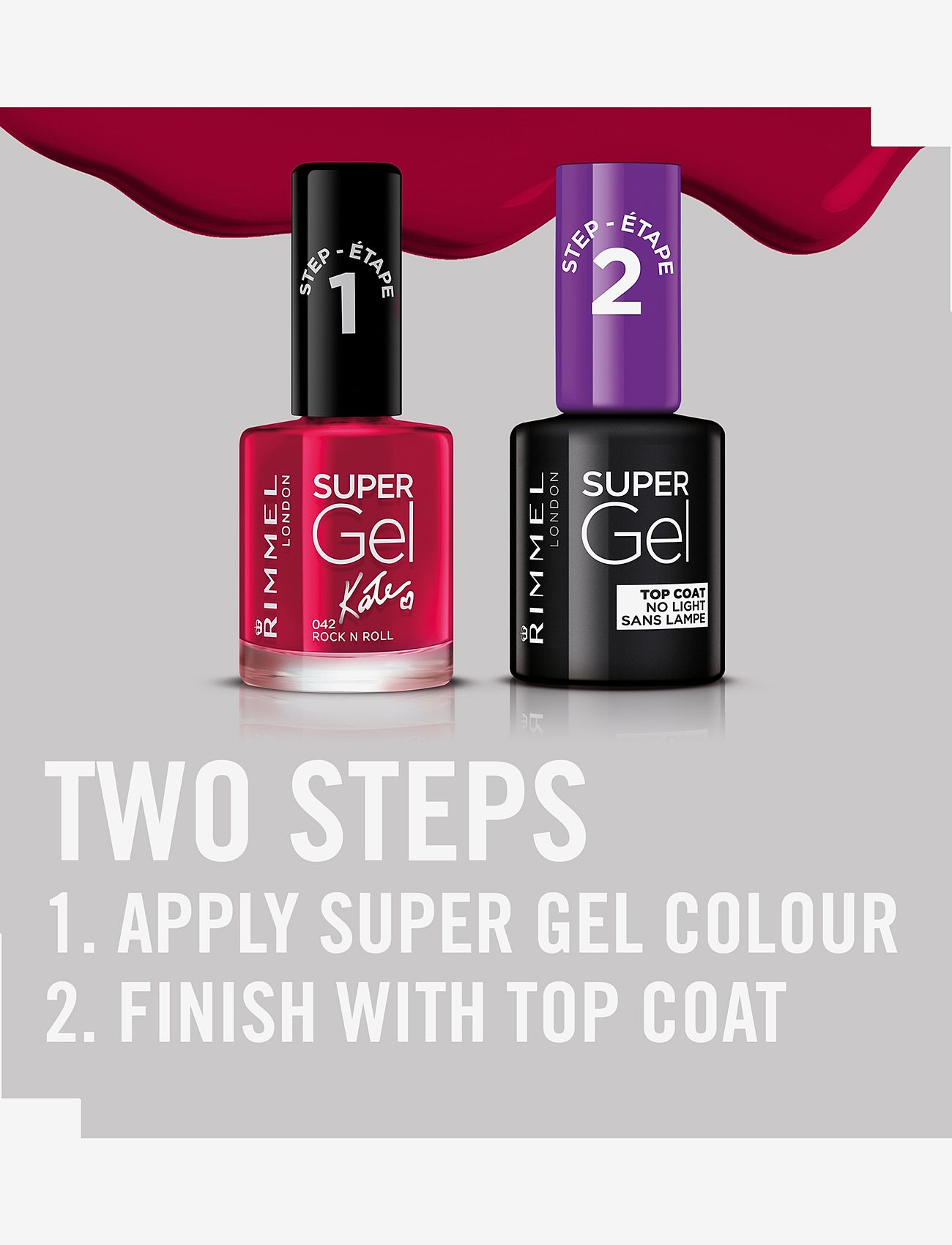 Rimmel - RIMMEL Super Gel Nail Polish - makeup - 042 rock n roll - 4