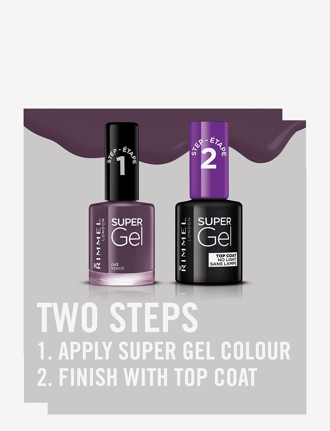 Rimmel - RIMMEL Super Gel Nail Polish - smink - 043 venus - 3