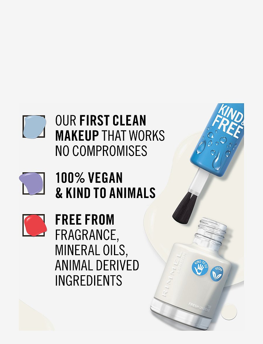Rimmel - RIMMEL Kind & Free clean nail - makeup - 151 white - 3