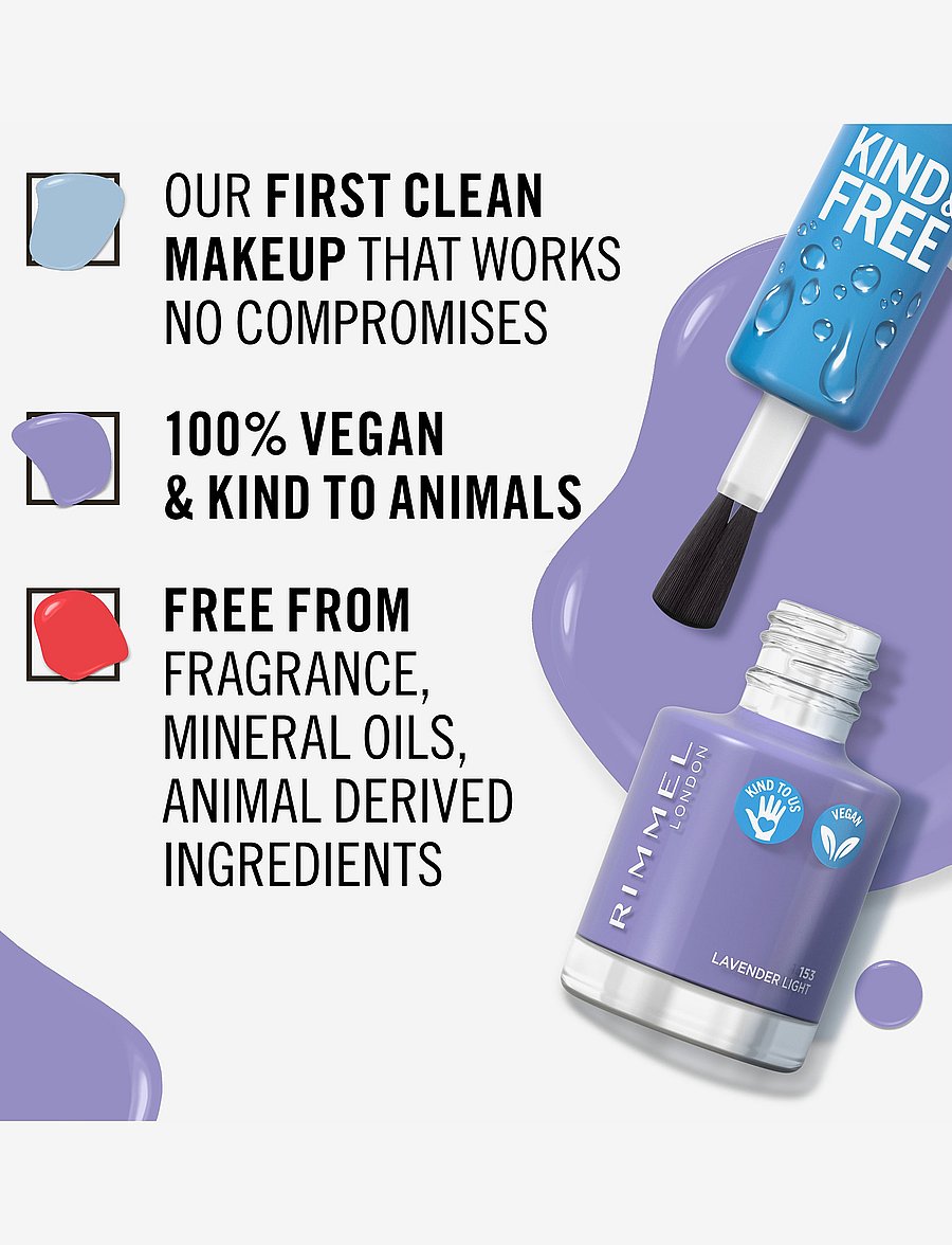 Rimmel - RIMMEL Kind & Free clean nail - makeup - 153 lavender - 3