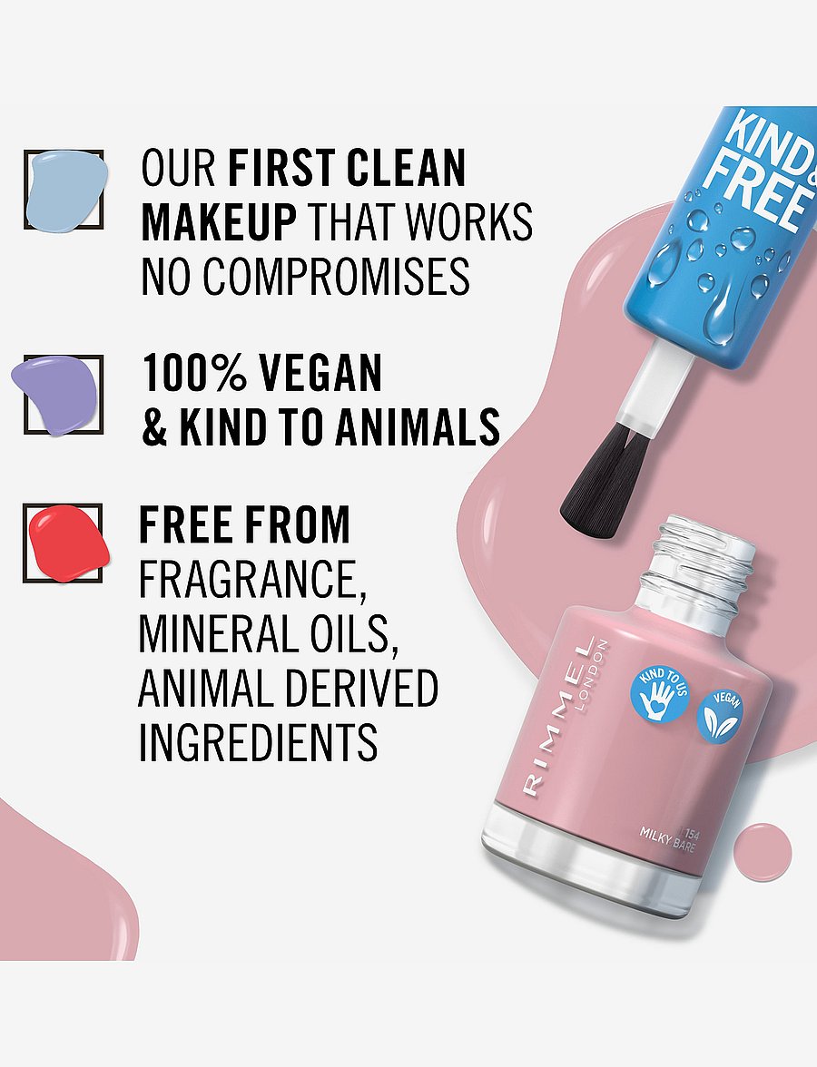 Rimmel - RIMMEL Kind & Free clean nail - makeup - 154 pastel pink - 3