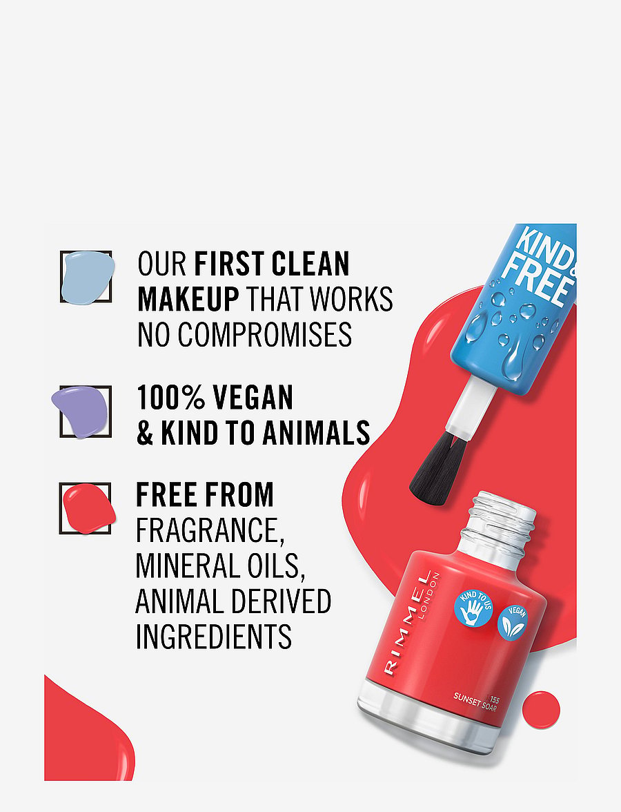 Rimmel - RIMMEL Kind & Free clean nail - makeup - 155 coral orange - 3