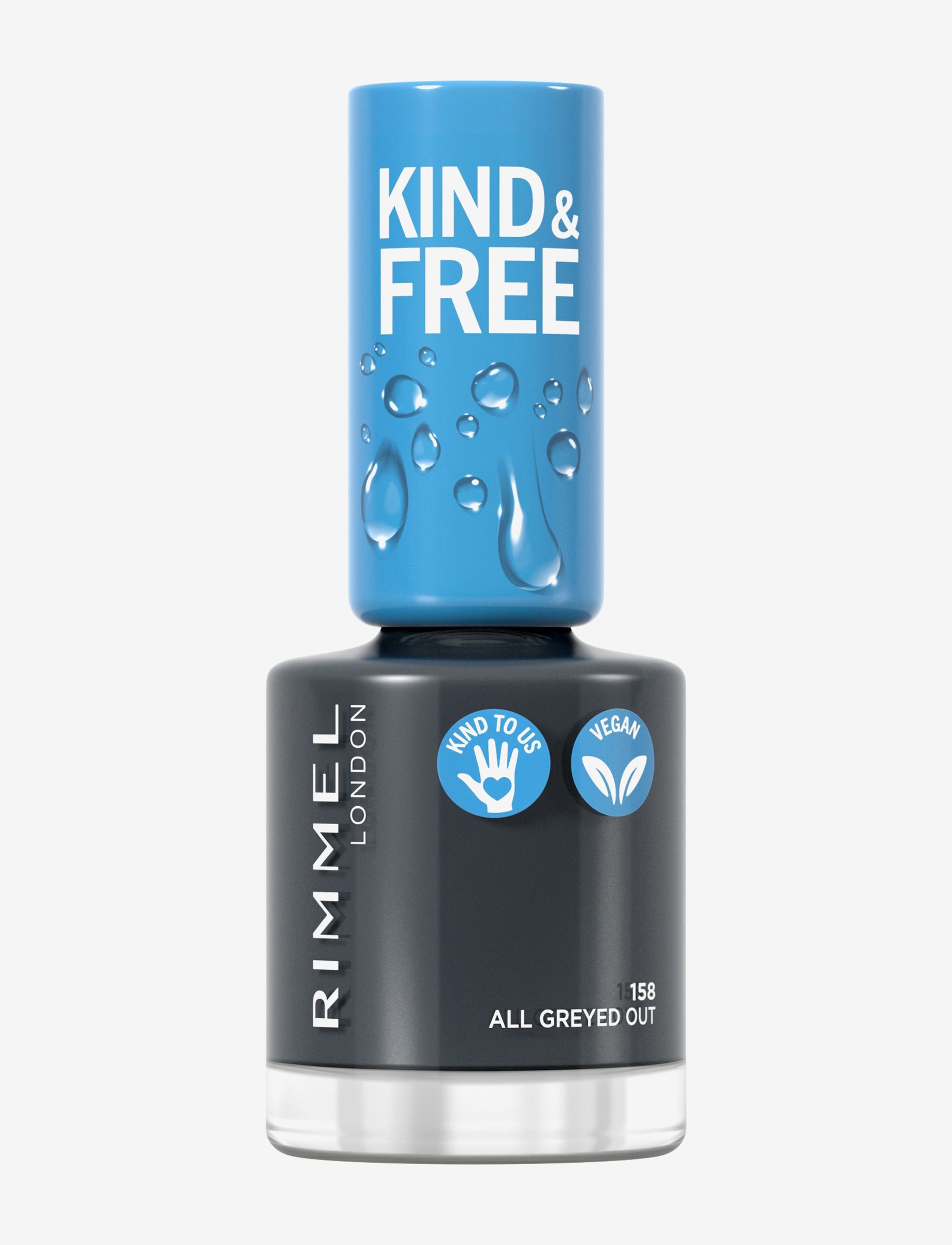 Rimmel RIMMEL Kind & Free clean nail - Rimmel - 158 SLATE GREY / grey