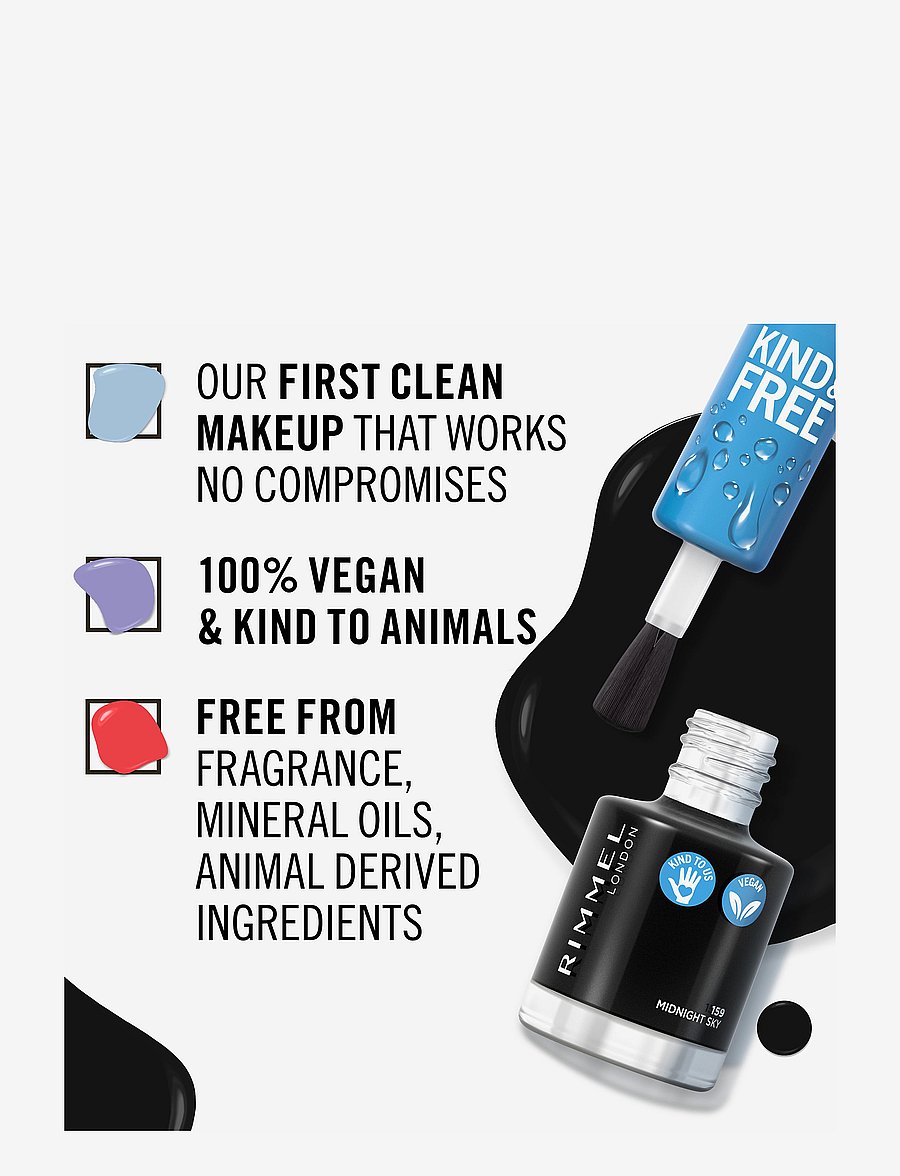 Rimmel - RIMMEL Kind & Free clean nail - makeup - 159 black - 3