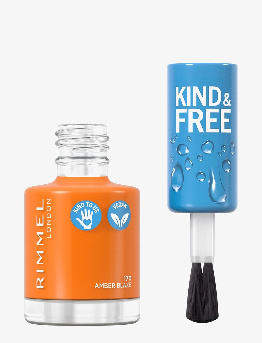 Rimmel - Kind & Free clean nail 170 Amber blaze - bliv klar til date night - 170 amber blaze - 0