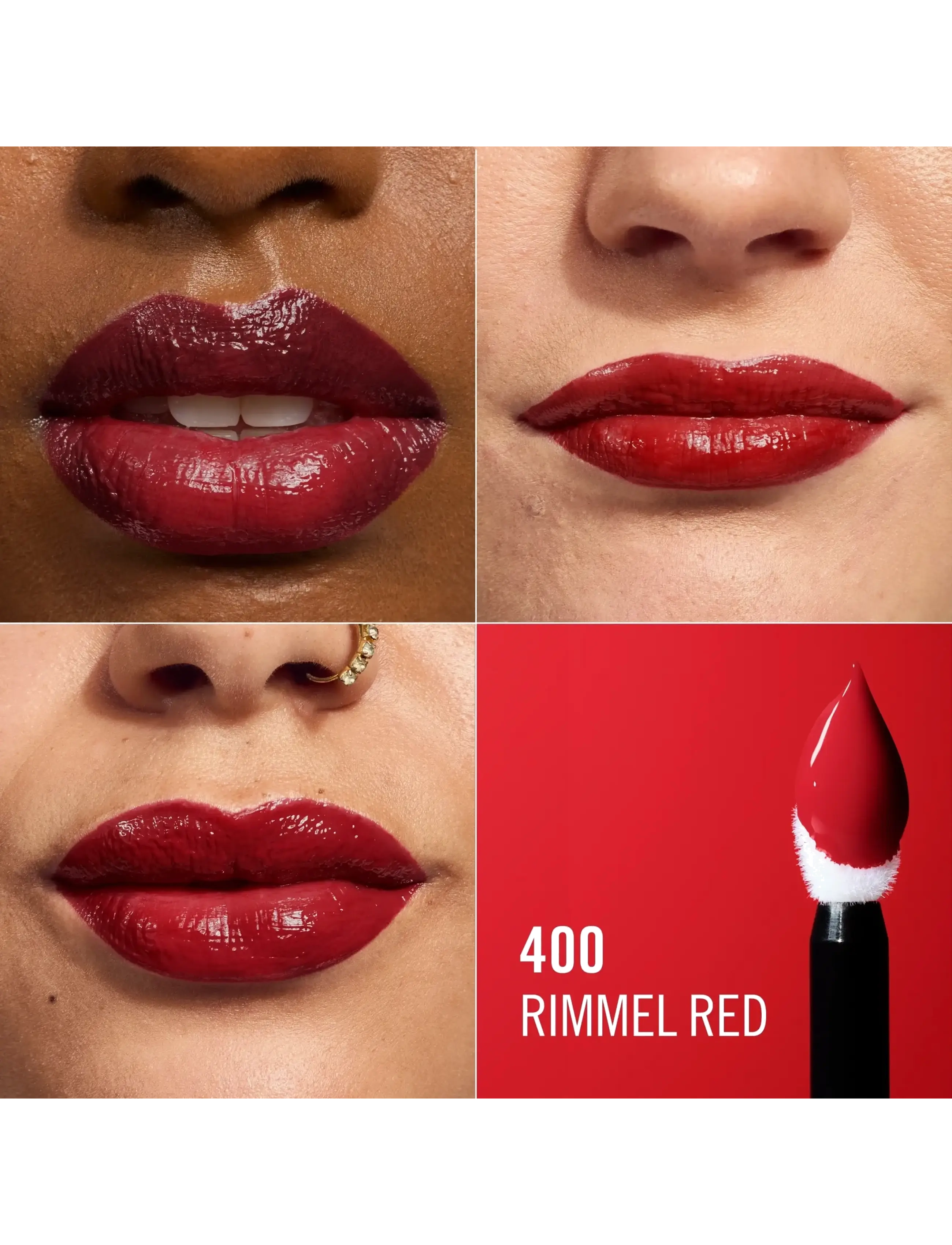Rimmel - Thrill Seeker Lip Latex Liquid Lipstick - makeup - 400 rimmel red - 4