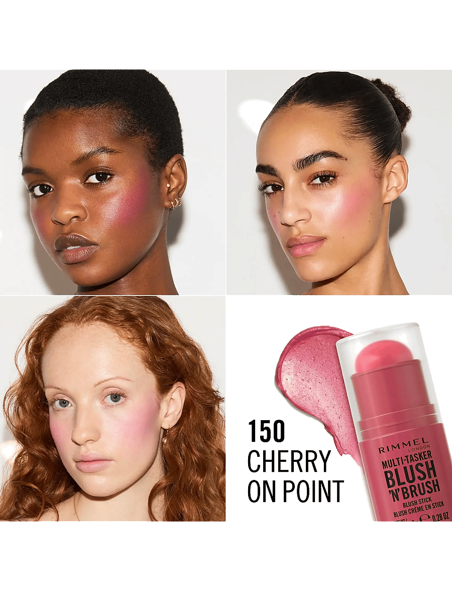 Rimmel - Multitasker On The Go Blush Stick - 150 cherry on point - 4