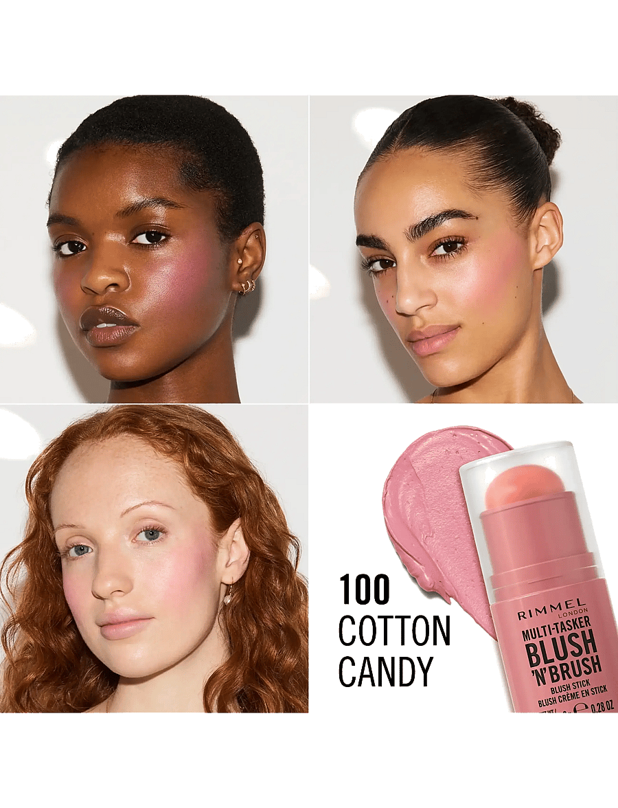 Rimmel - Multitasker On The Go Blush Stick - smink - 100 cotton candy - 4