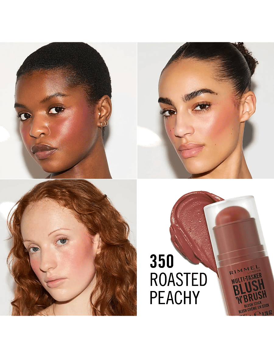 Rimmel - Multitasker On The Go Blush Stick - makeup - 350 roasted peach - 4