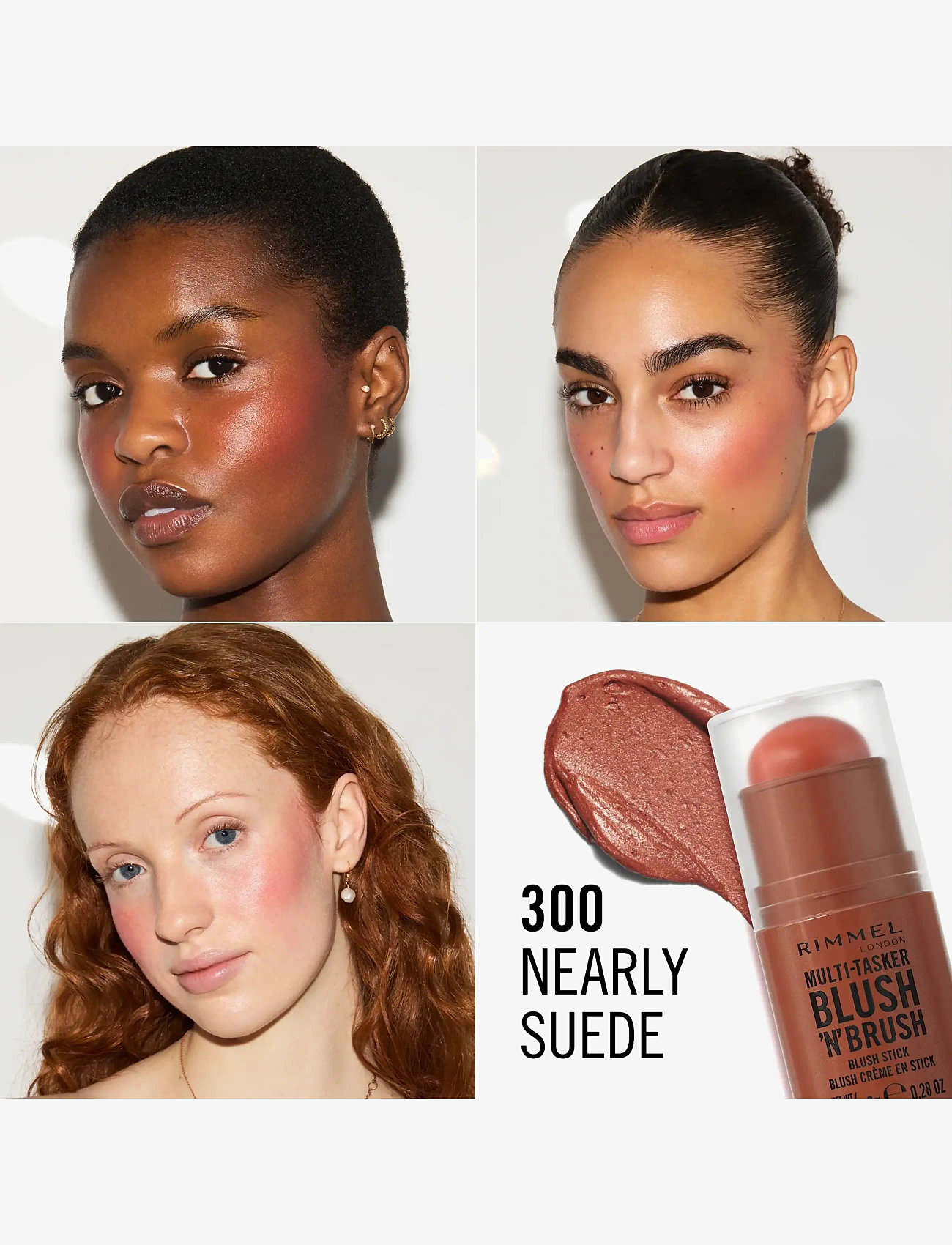 Rimmel - Multitasker On The Go Blush Stick - smink - 300 nearly suede - 4