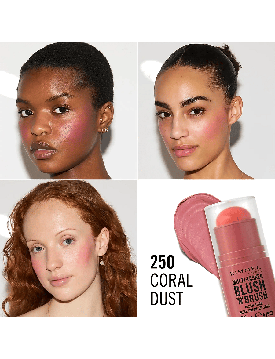 Rimmel - Multitasker On The Go Blush Stick - 250 coral dust - 4
