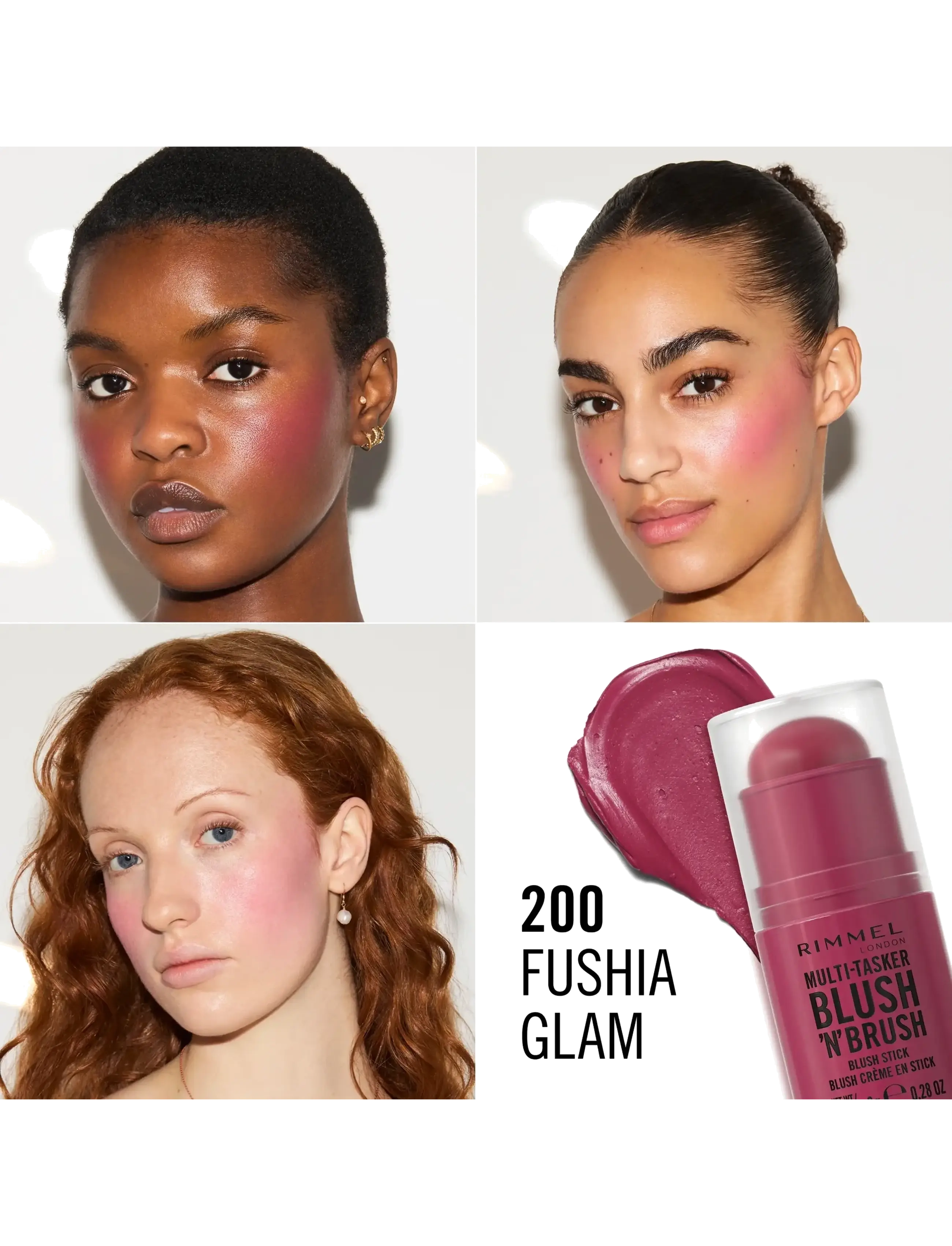 Rimmel - Multitasker On The Go Blush Stick - smink - 200 fushia glam - 4