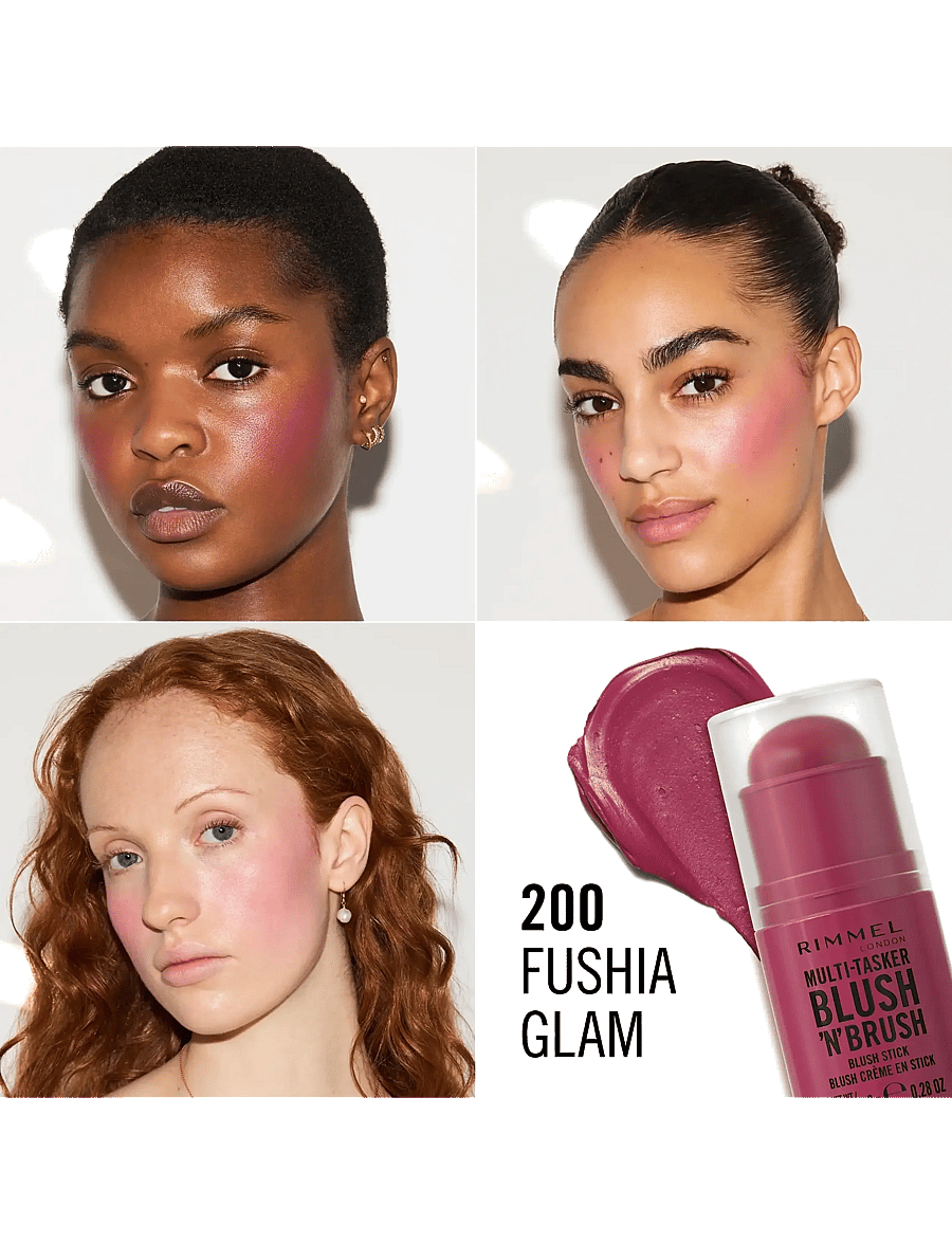 Rimmel - Multitasker On The Go Blush Stick - makeup - 200 fushia glam - 4