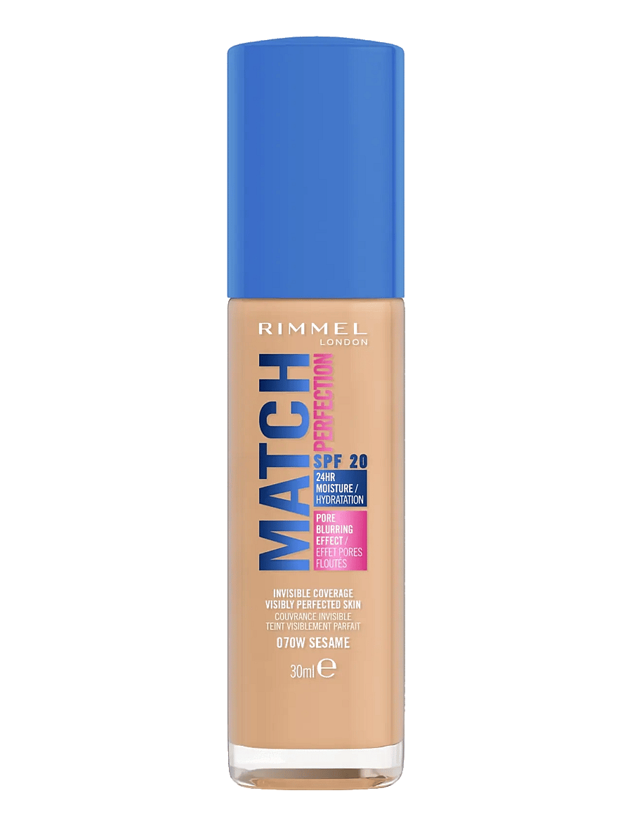 Rimmel - Match Perfection Liquid Foundation - makeup - 070 sesame - 0