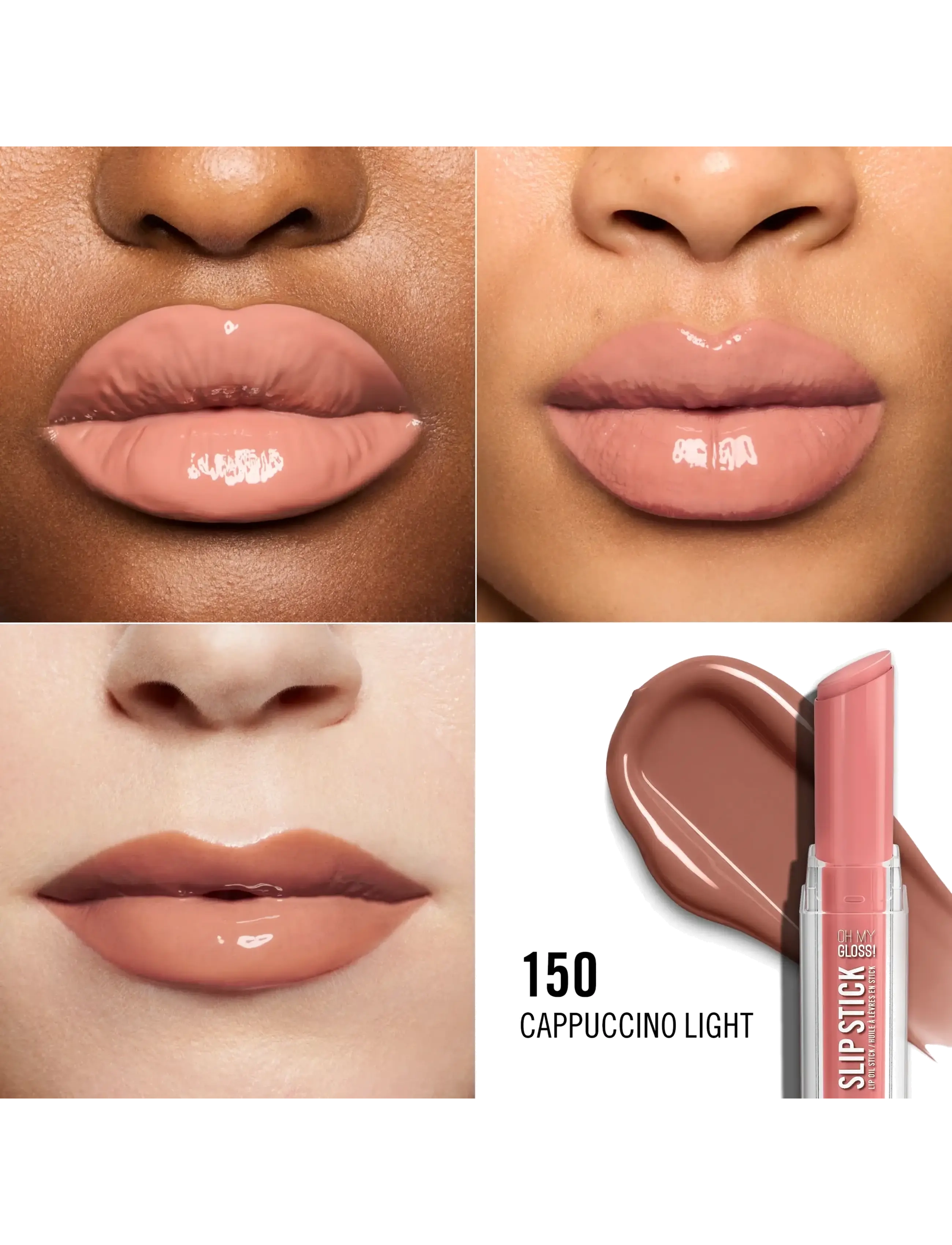 Rimmel - Oh My Gloss! Slip Stick - makeup - 150 cappuccino light - 2