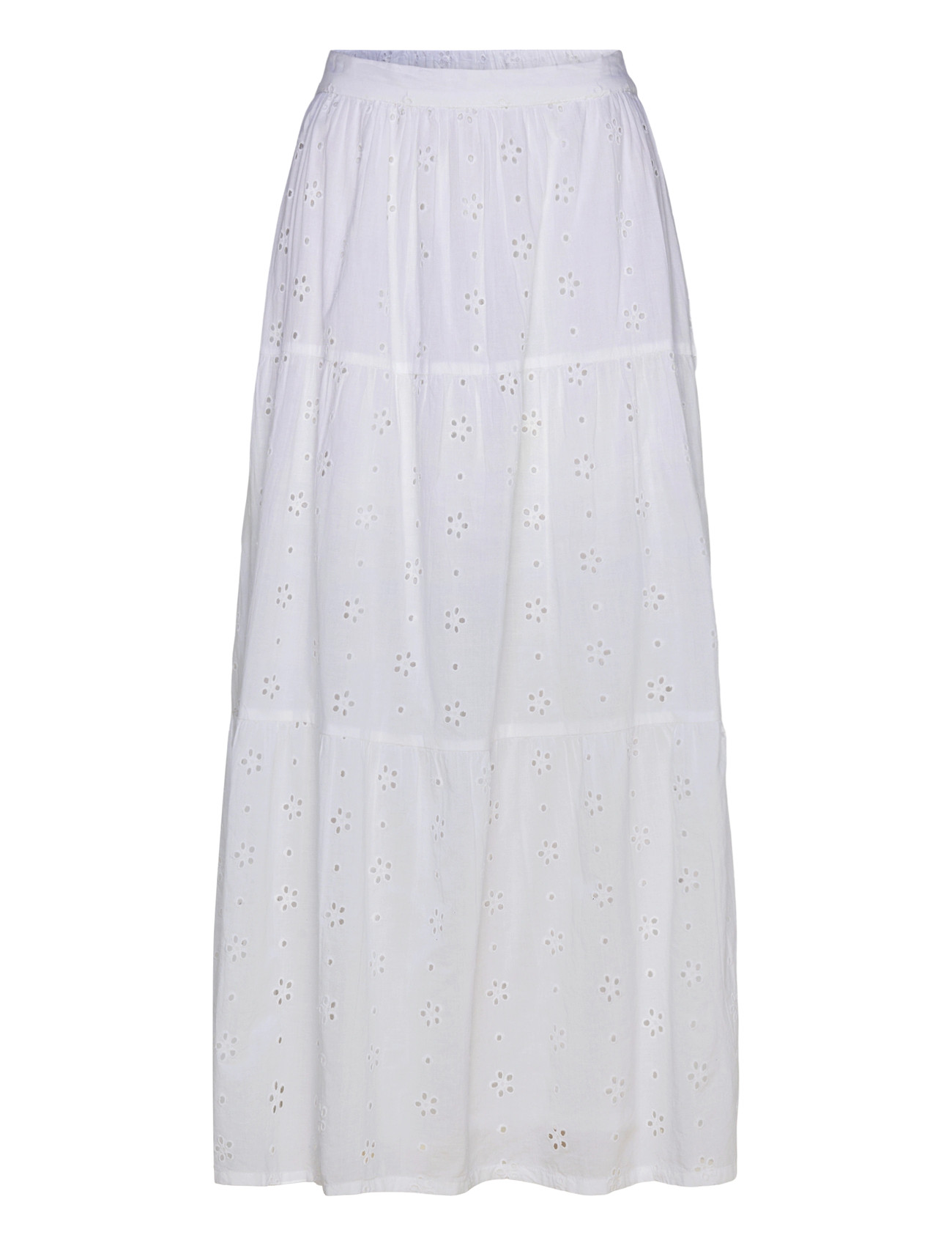 Rip Curl Oasis Broderie Maxi Skirt - White - XS