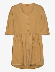 Rip Curl - PREMIUM LINEN DRESS - summer dresses - gold - 0