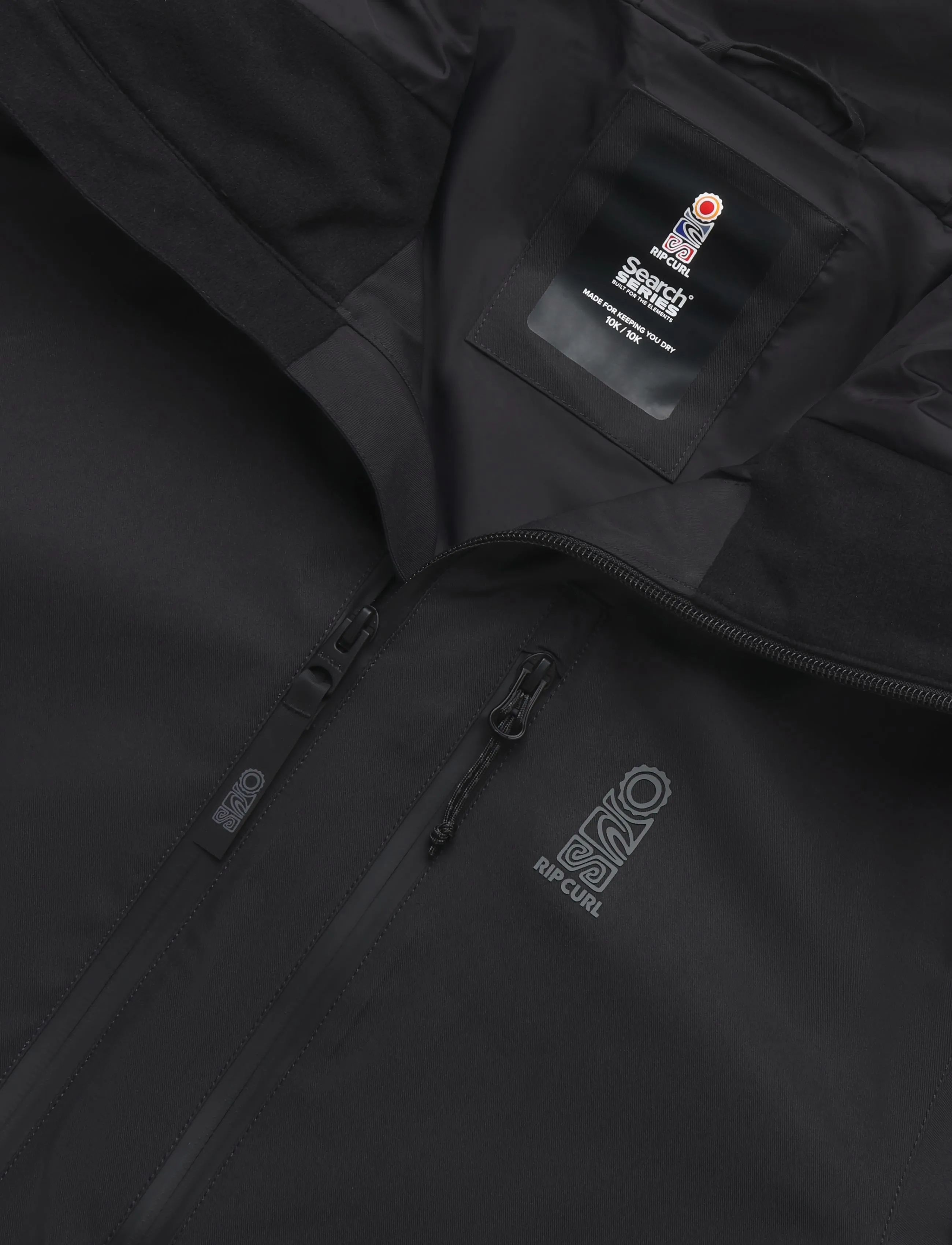 Rip Curl - S-SERIES 10K10K SHELL JKT - tøj - black/black - 2