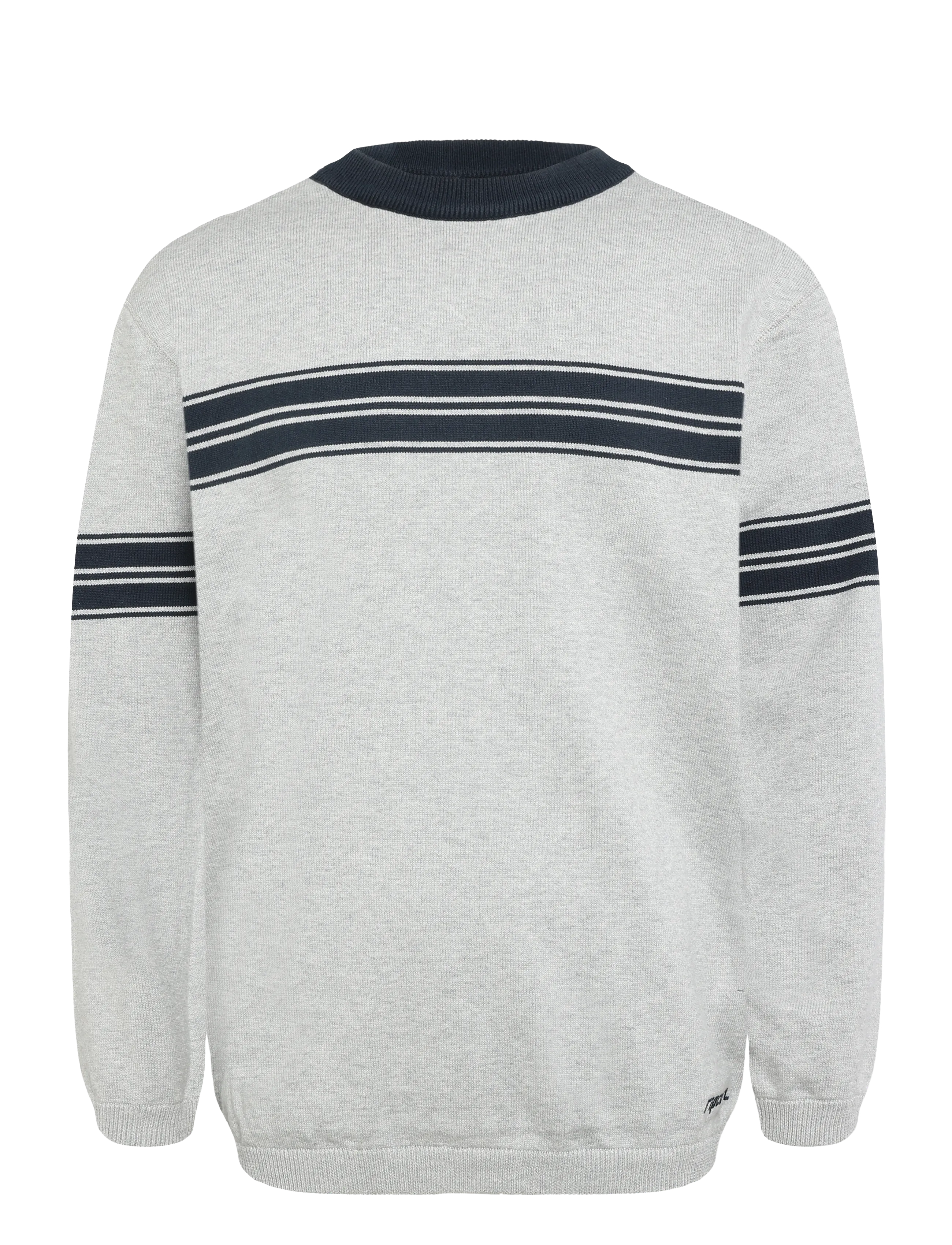 Rip Curl ARCHIVE TWU STRIPE CREW KNIT - Vis alt - GREY MARLE / grey