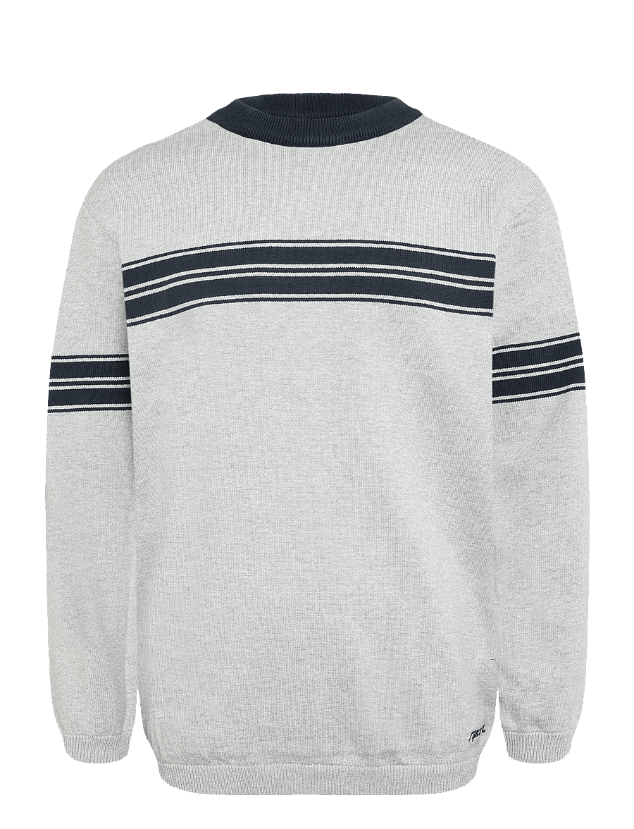 Rip Curl - ARCHIVE TWU STRIPE CREW KNIT - grey marle - 0