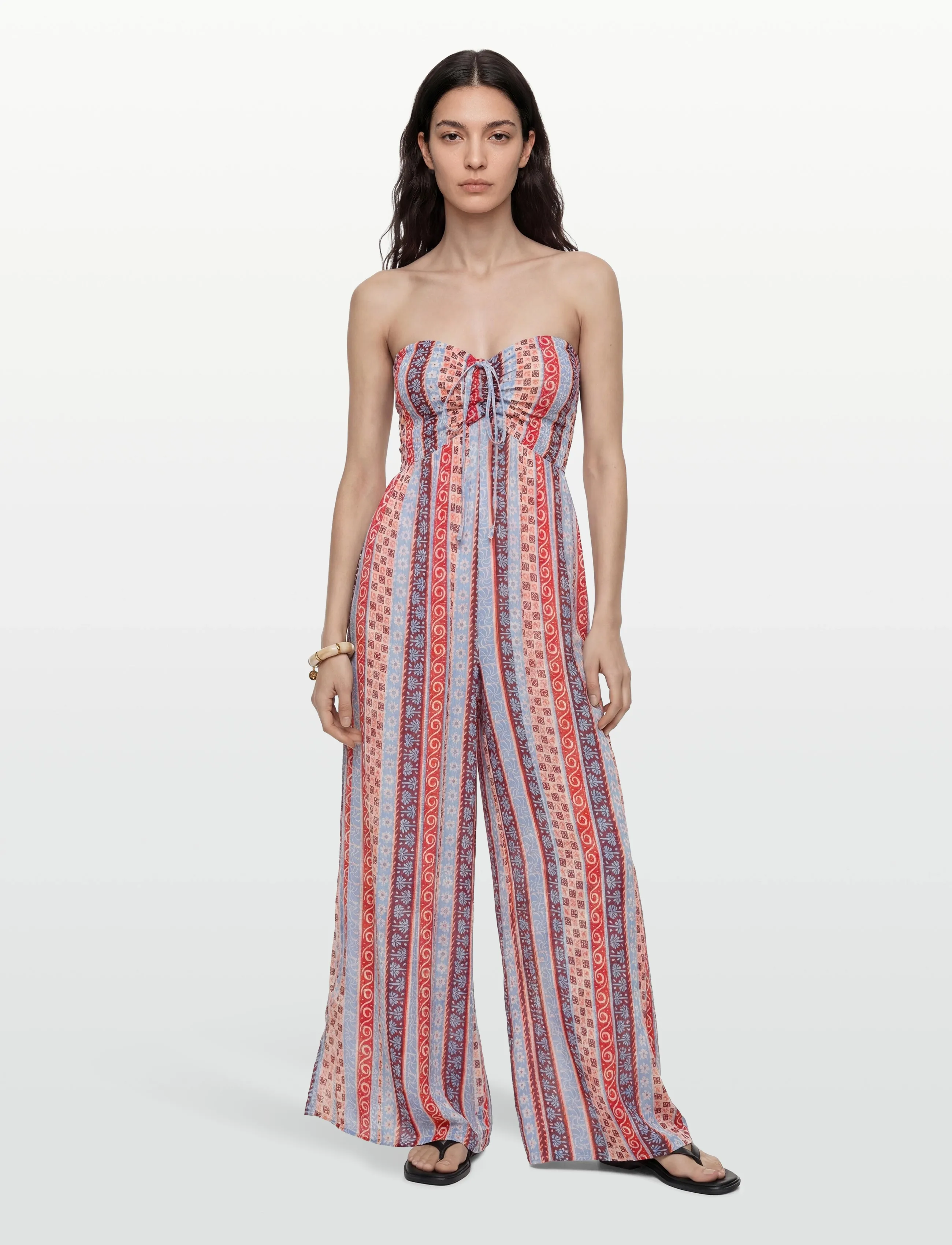 Rip Curl Ventura Shirred Jumpsuit, Kvinder, Smock Jumpsuit, Multi/mønstret, Str: S