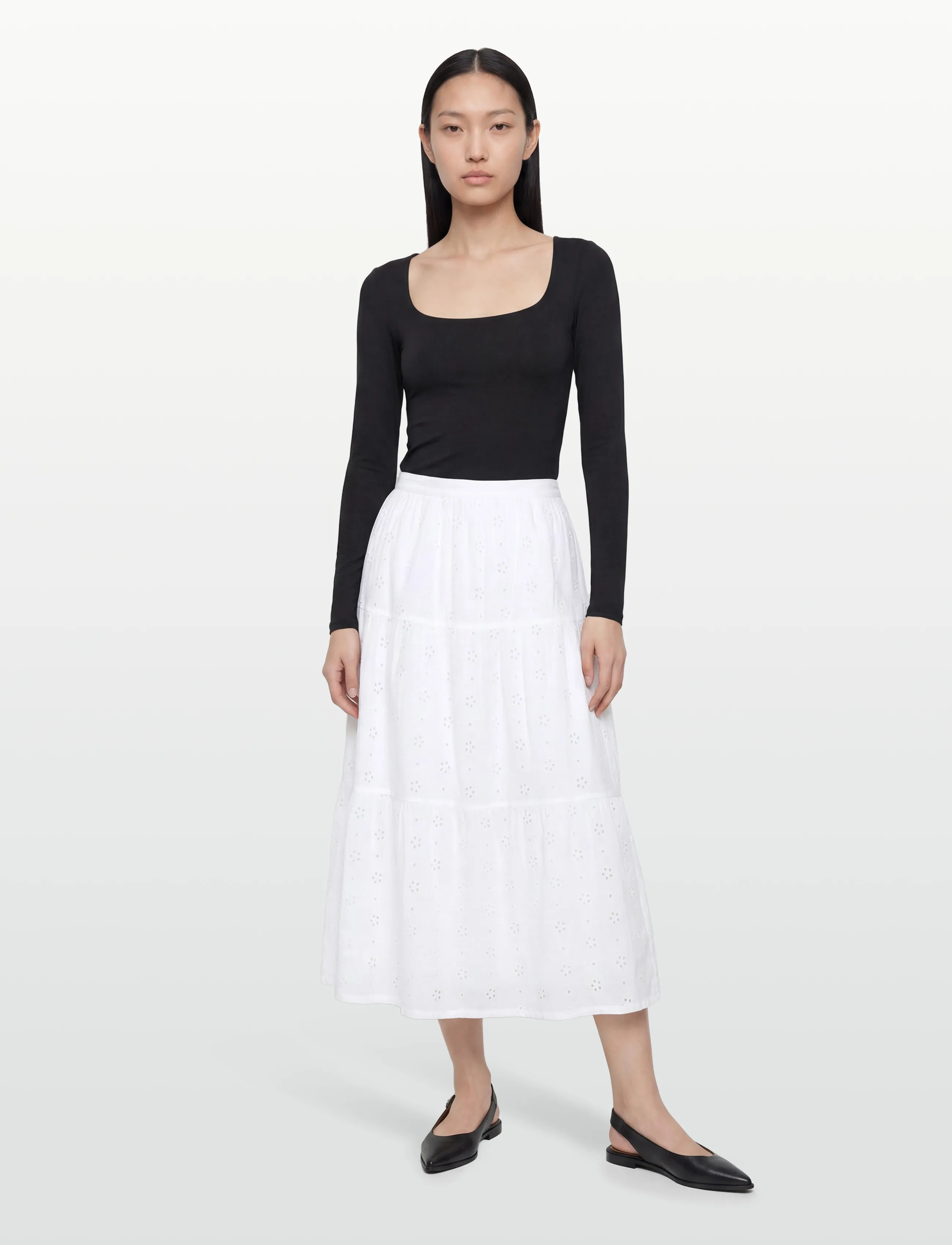 Rip Curl OASIS BRODERIE MAXI SKIRT - Maksihameet - WHITE / white