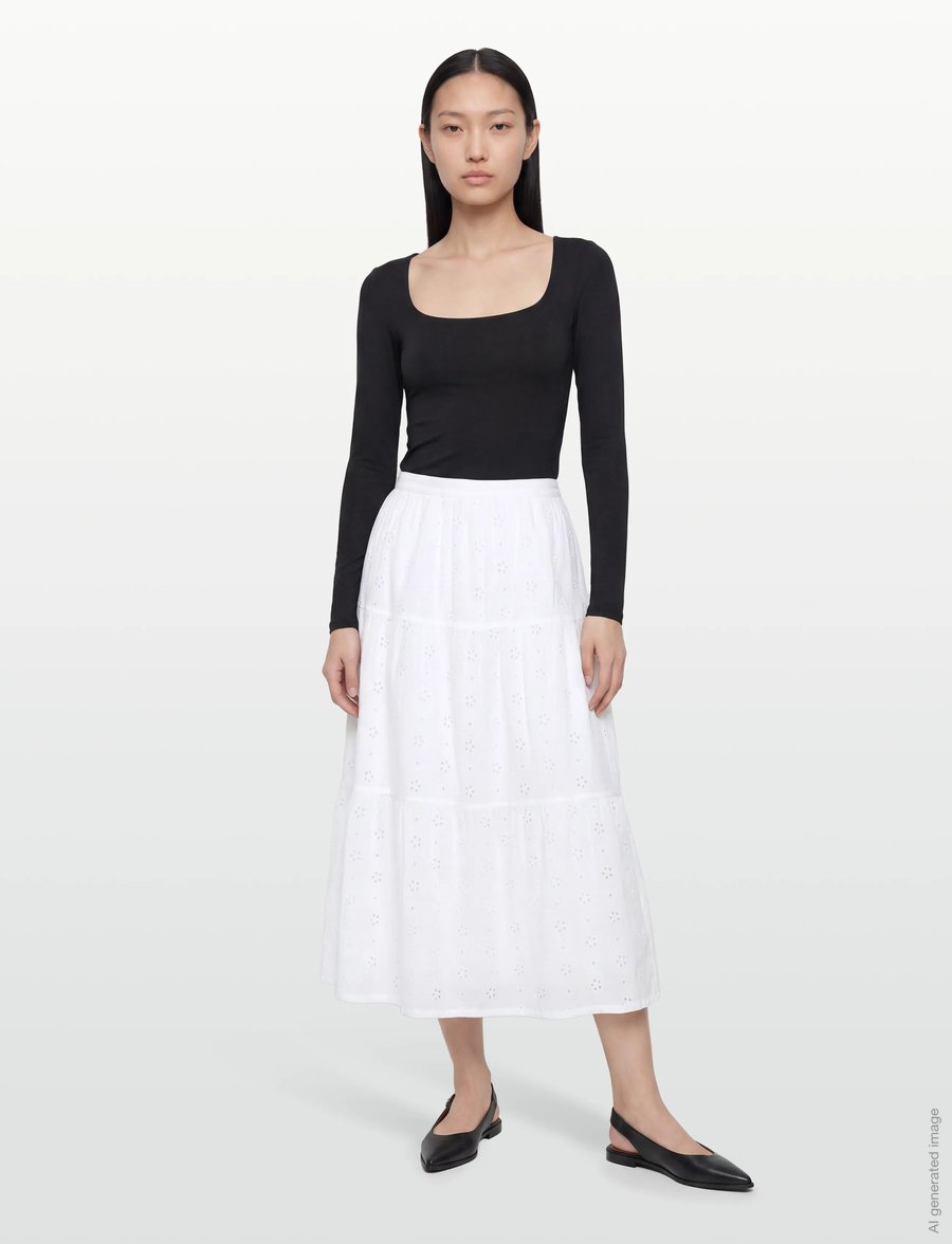 Rip Curl - OASIS BRODERIE MAXI SKIRT - maxikjolar - white - 0