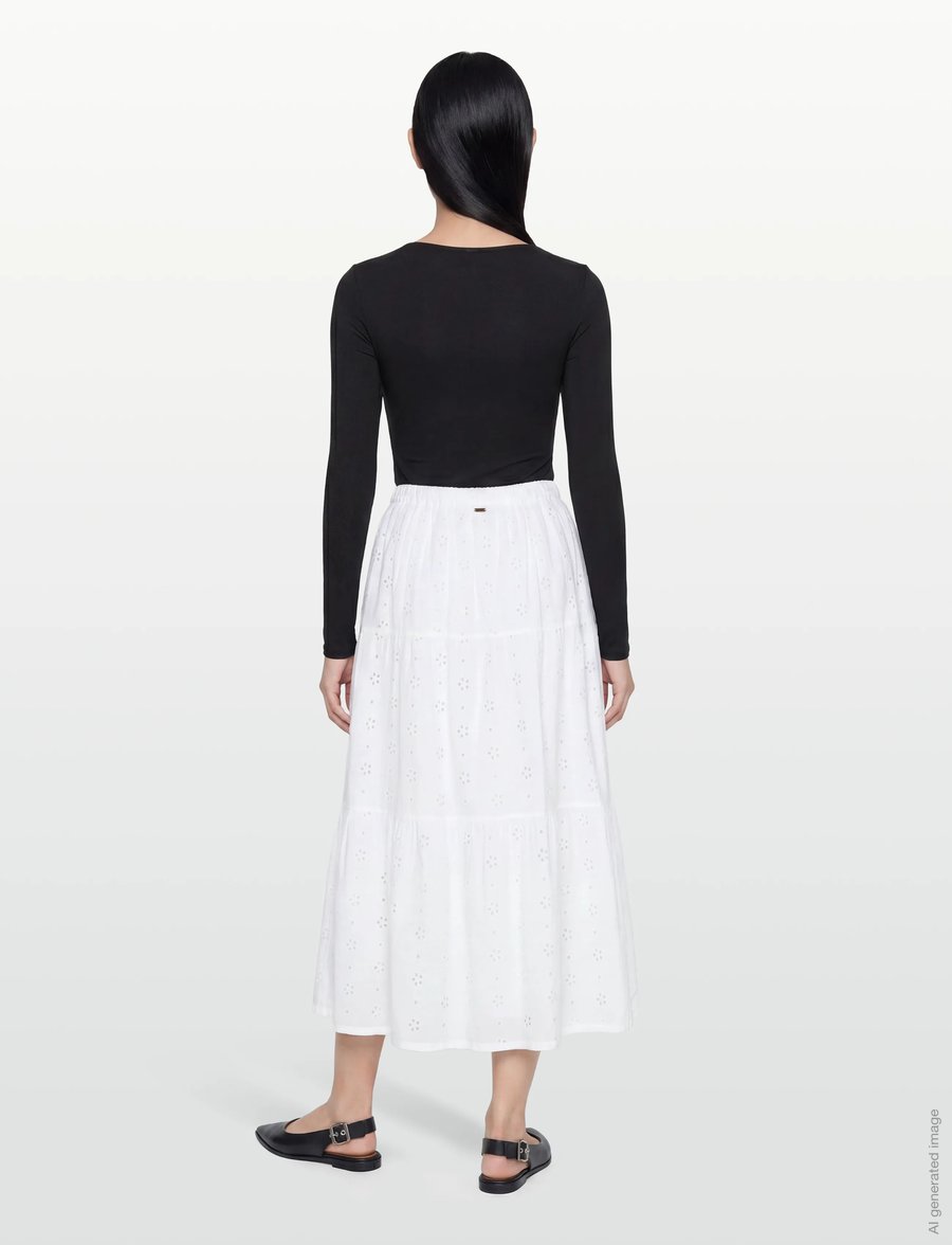 Rip Curl - OASIS BRODERIE MAXI SKIRT - maxikjolar - white - 4